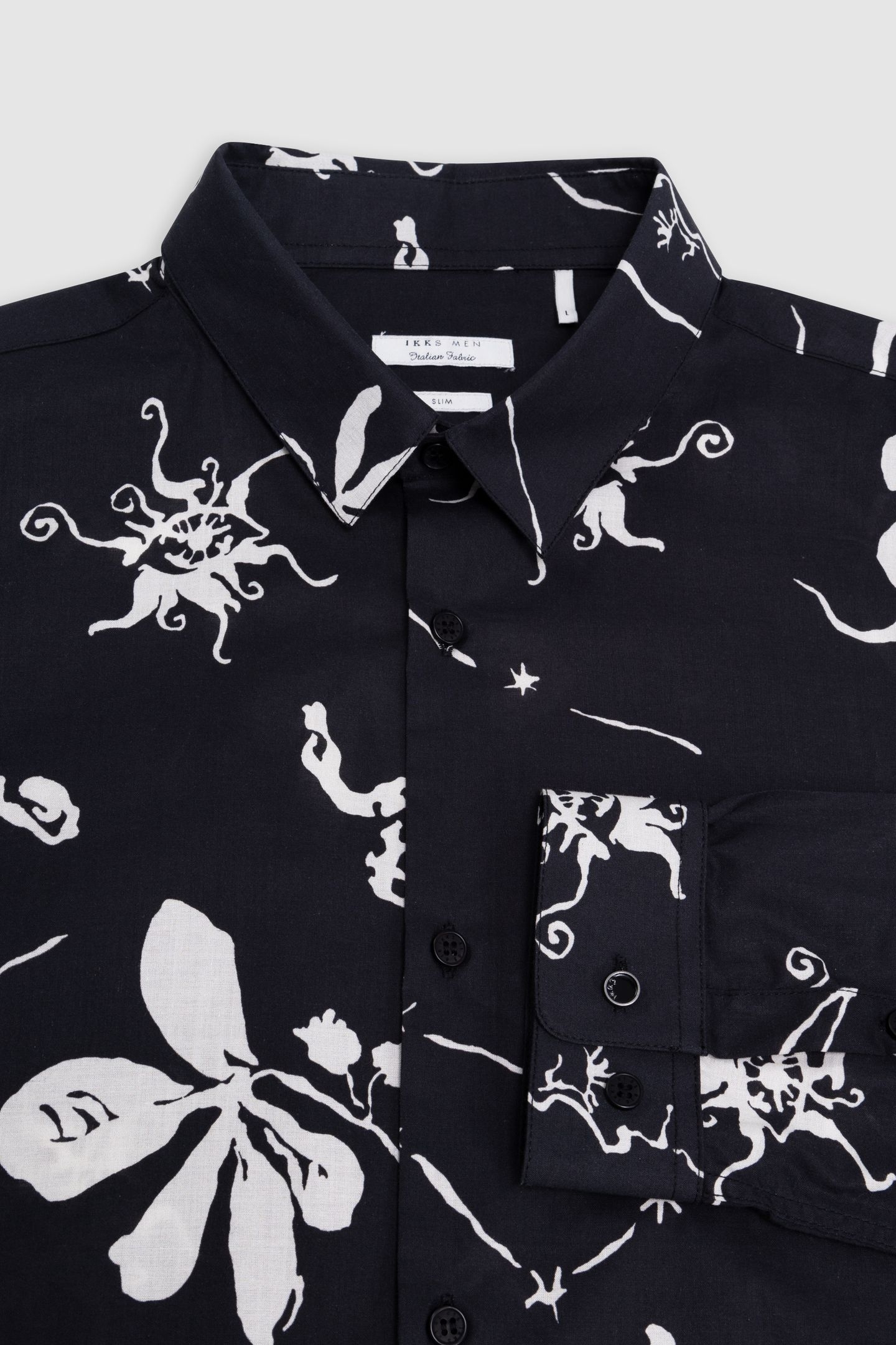 BLACK REGULAR SHIRT WITH STAR PRINT 6