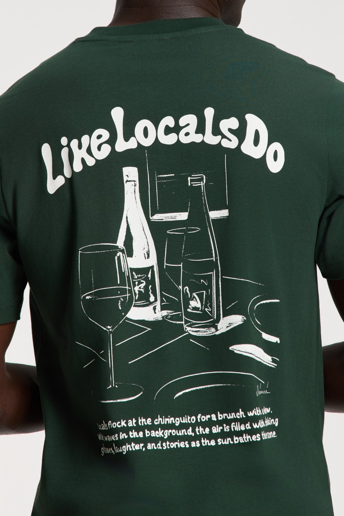 LIAM REGULAR T-SHIRT LIKE LOCALS DO GREEN LEAF 4