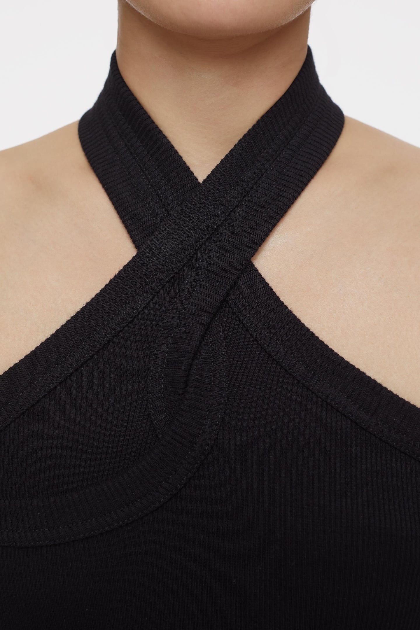 HALTER NECK TOP T-SHIRTS BLACK 6