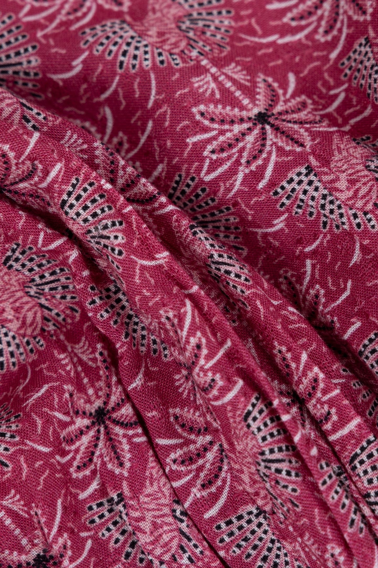 PINK PALM-TREE PRINT DRESS 6
