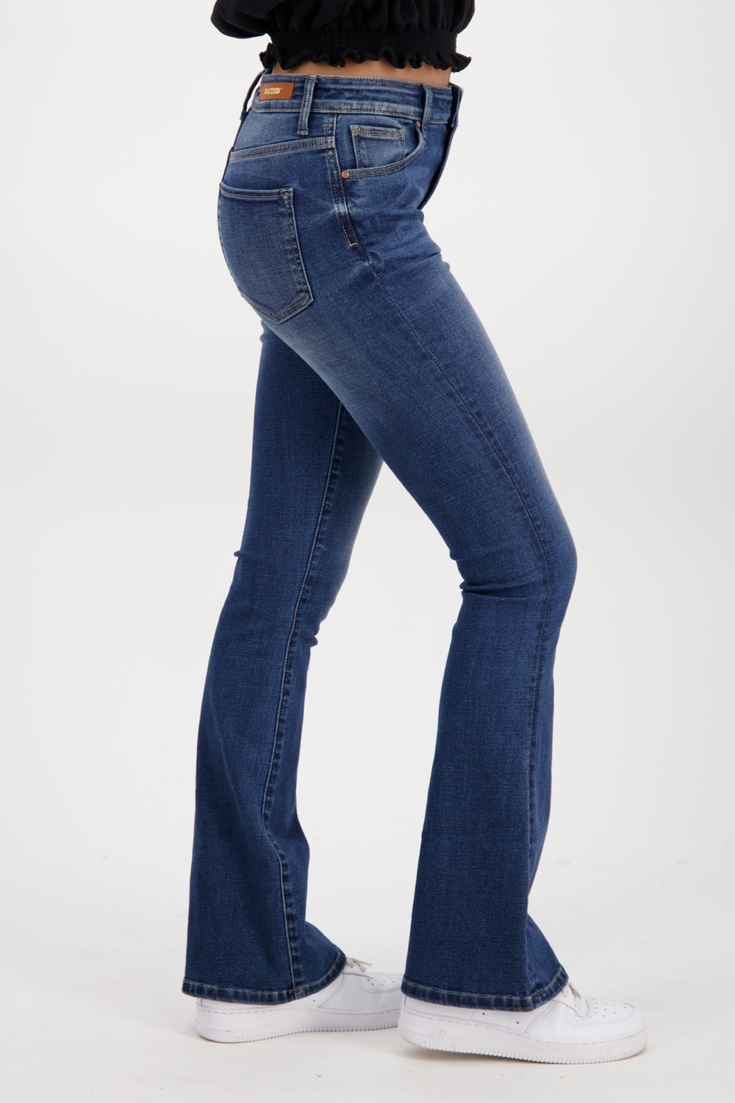 SUNRISE FLARE JEANS DARK BLUE STONE 8