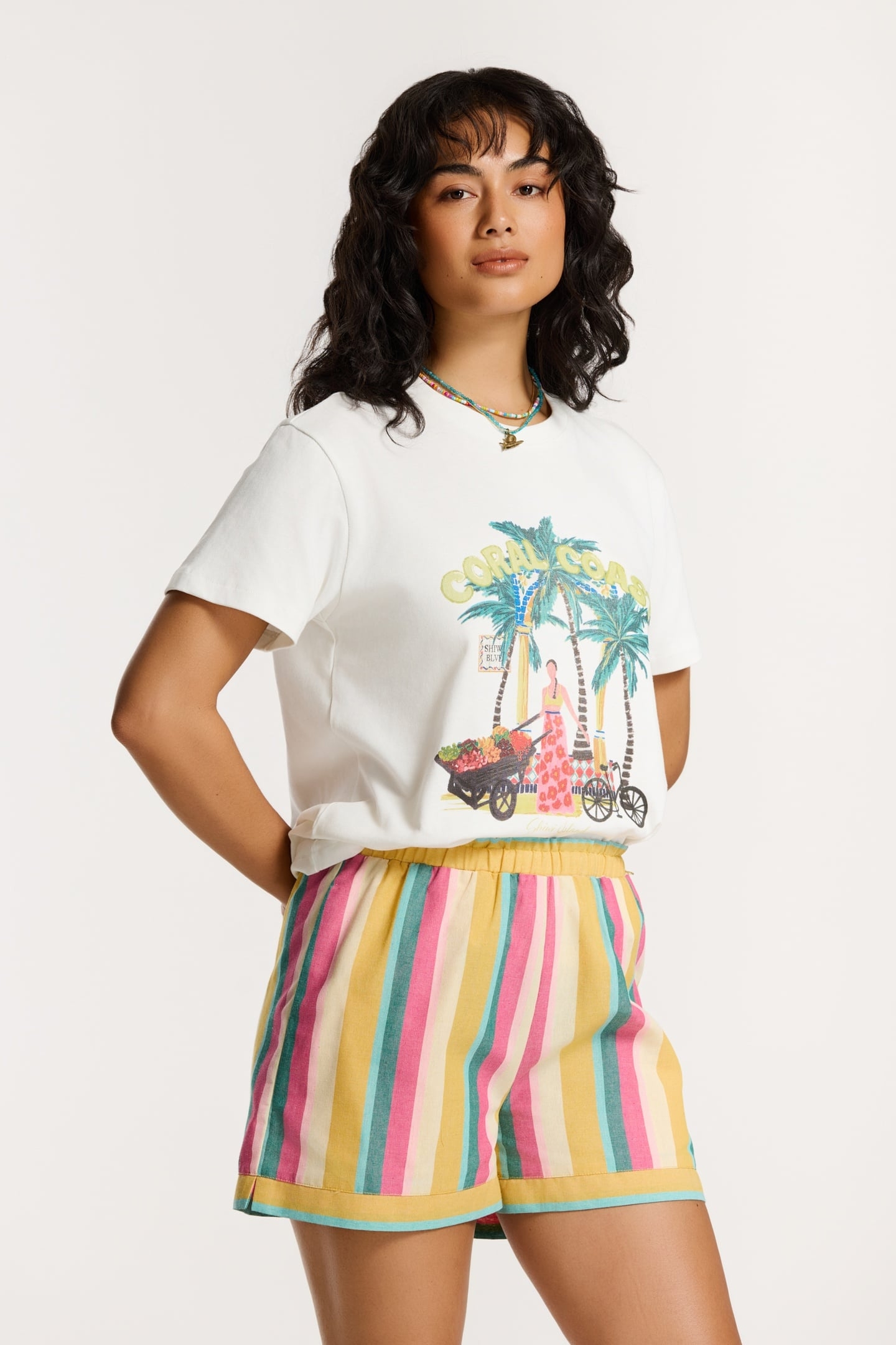 NOA CORAL COAST T-SHIRT WHITE 2