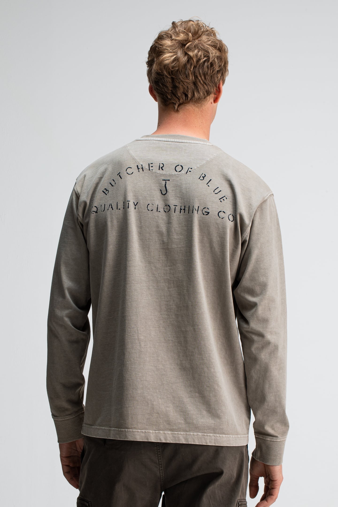 ARMY QCC LOOSE TEE LS SLATE GREY VD 2