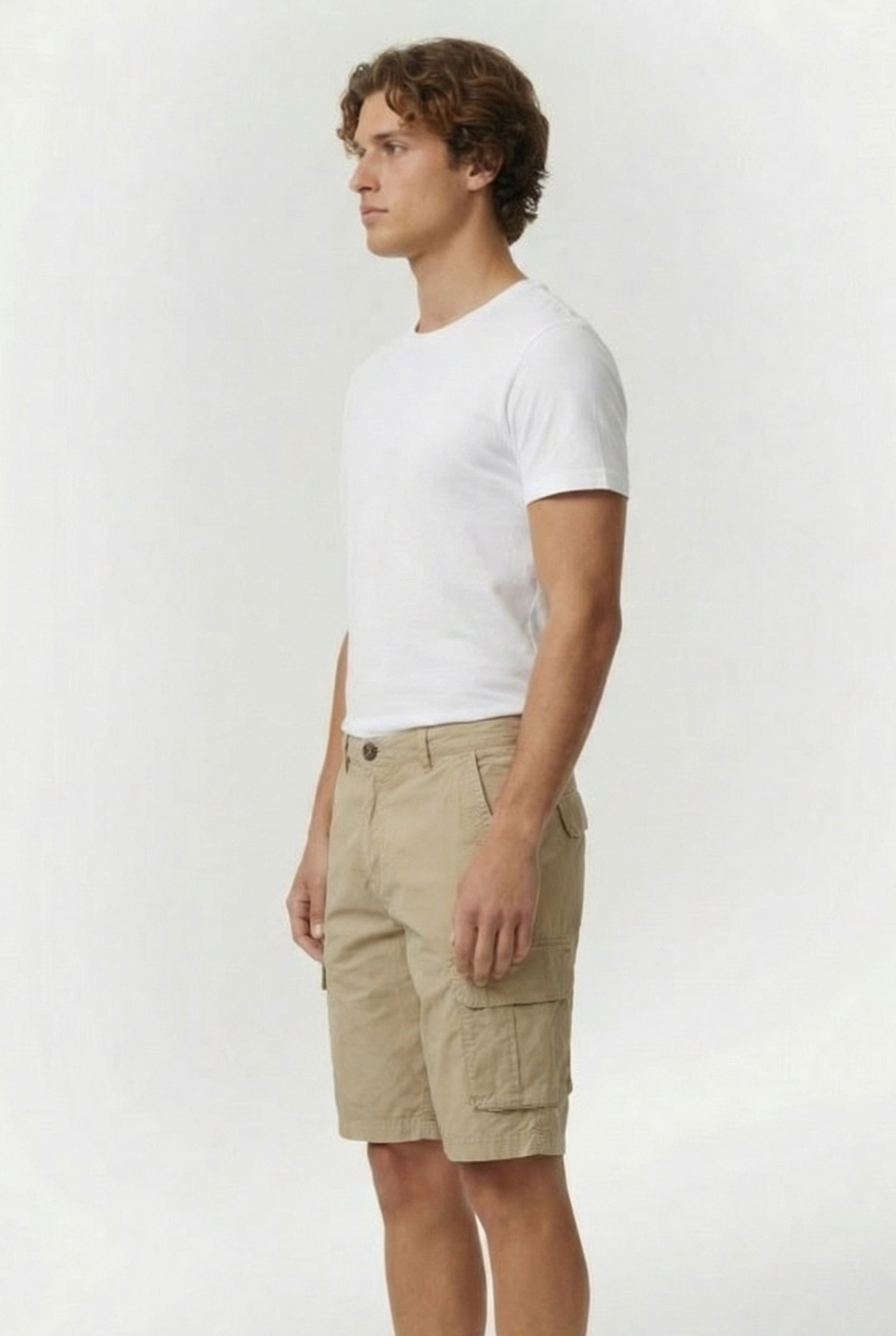 UNISEX BERMUDA CARGO BEIGE 3