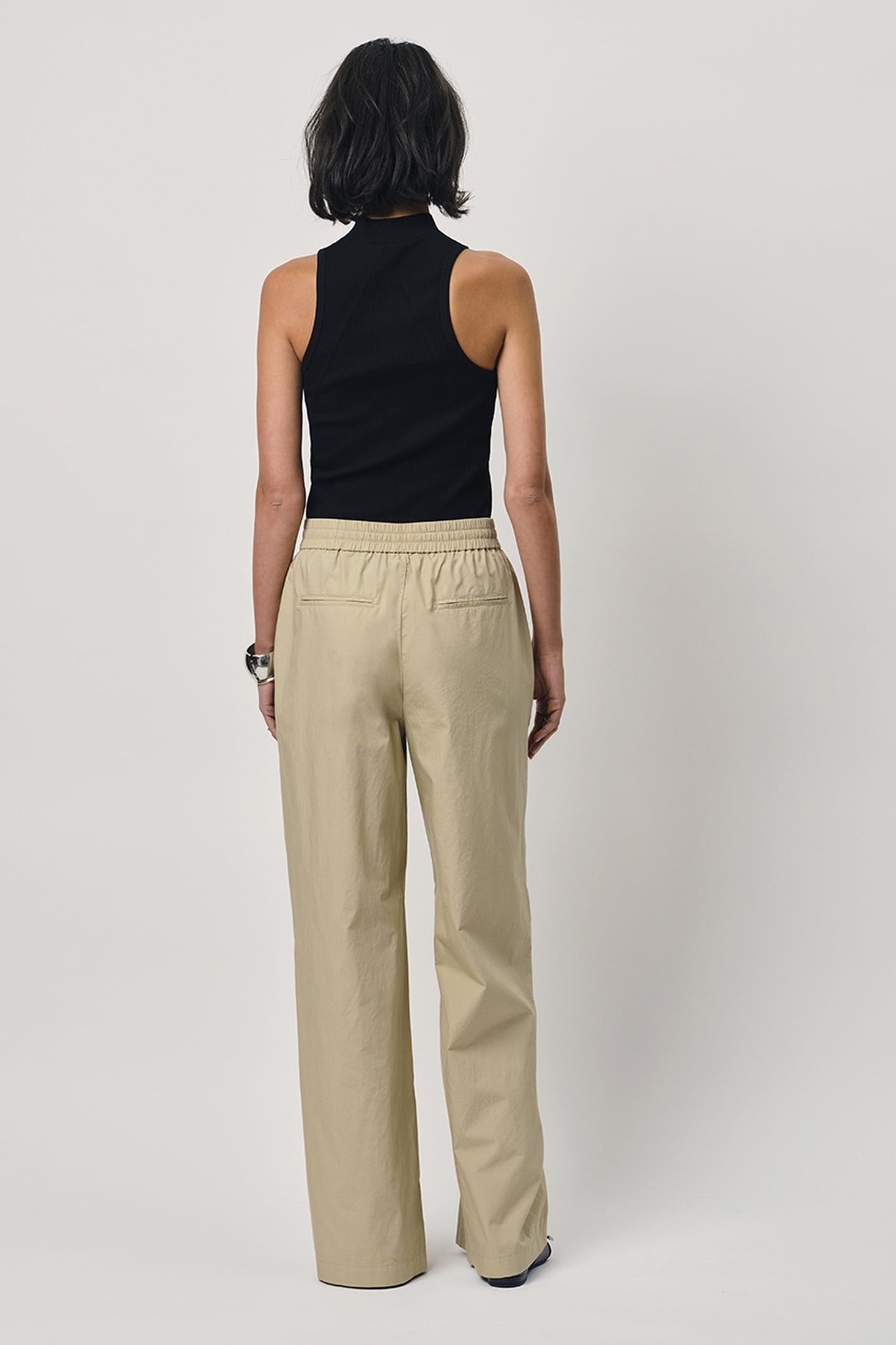 TWINKS WIDE LEG PANTS KHAKI CREAM 3