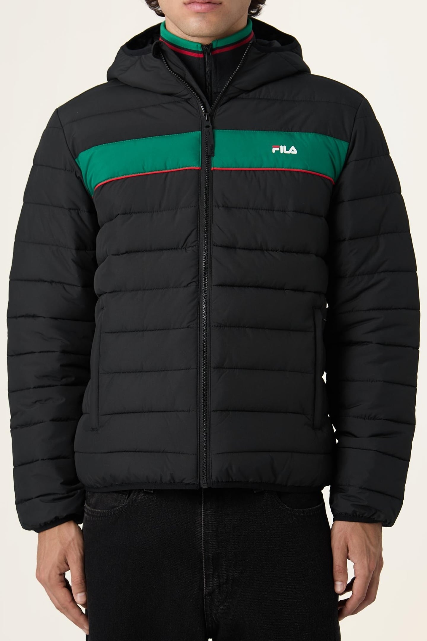 ALPIGNANO REGULAR HOODED LIGHTWEIGHT JACKET BLACK 1