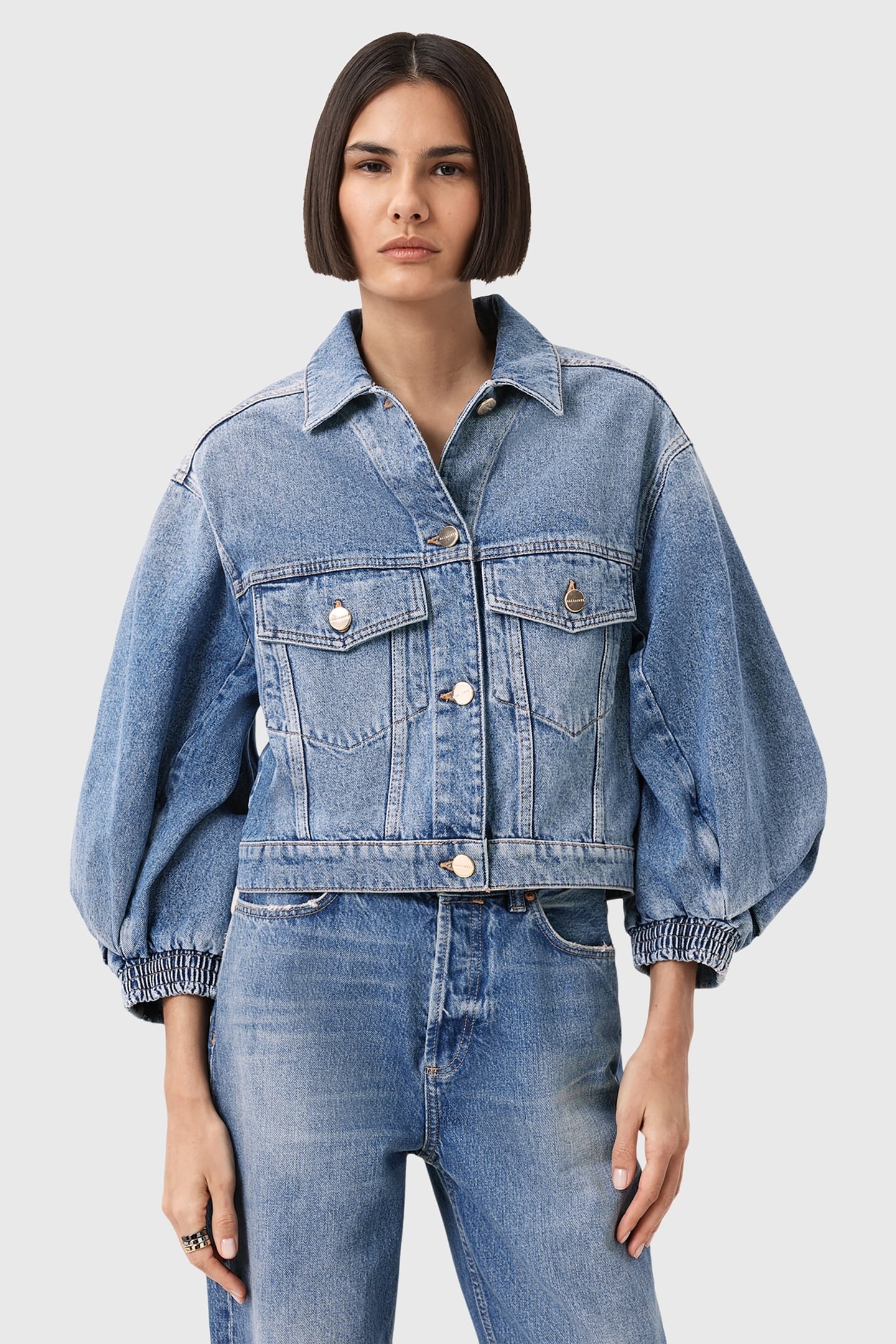 LUCA DENIM JACKET MID INDIGO 1