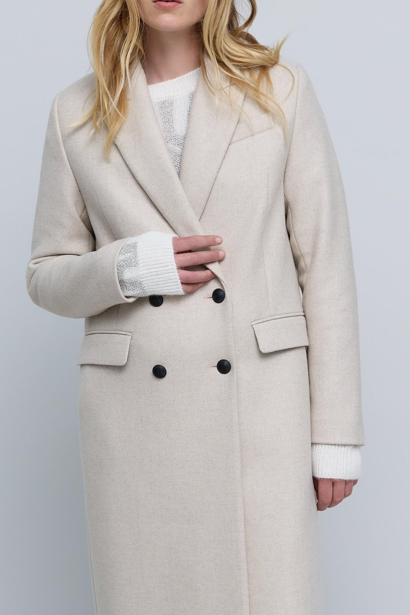 LONG ECRU PEA JACKET 3