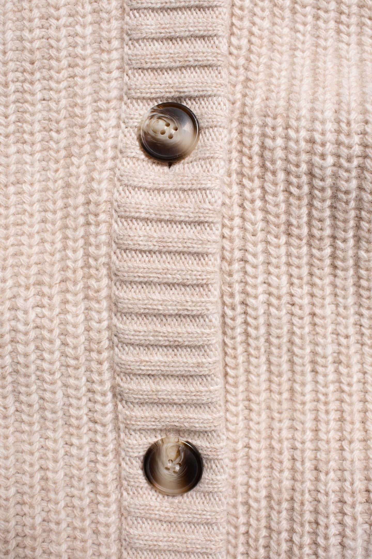 KRISTINA RIB KNIT CARDIGAN OAT 6