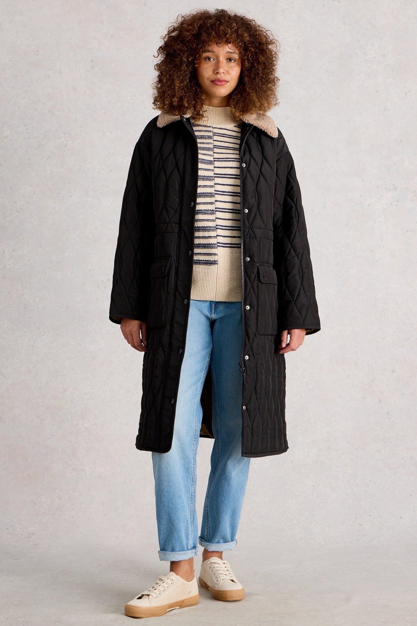 NOLAN QUILTED COAT PURE BLACK 1