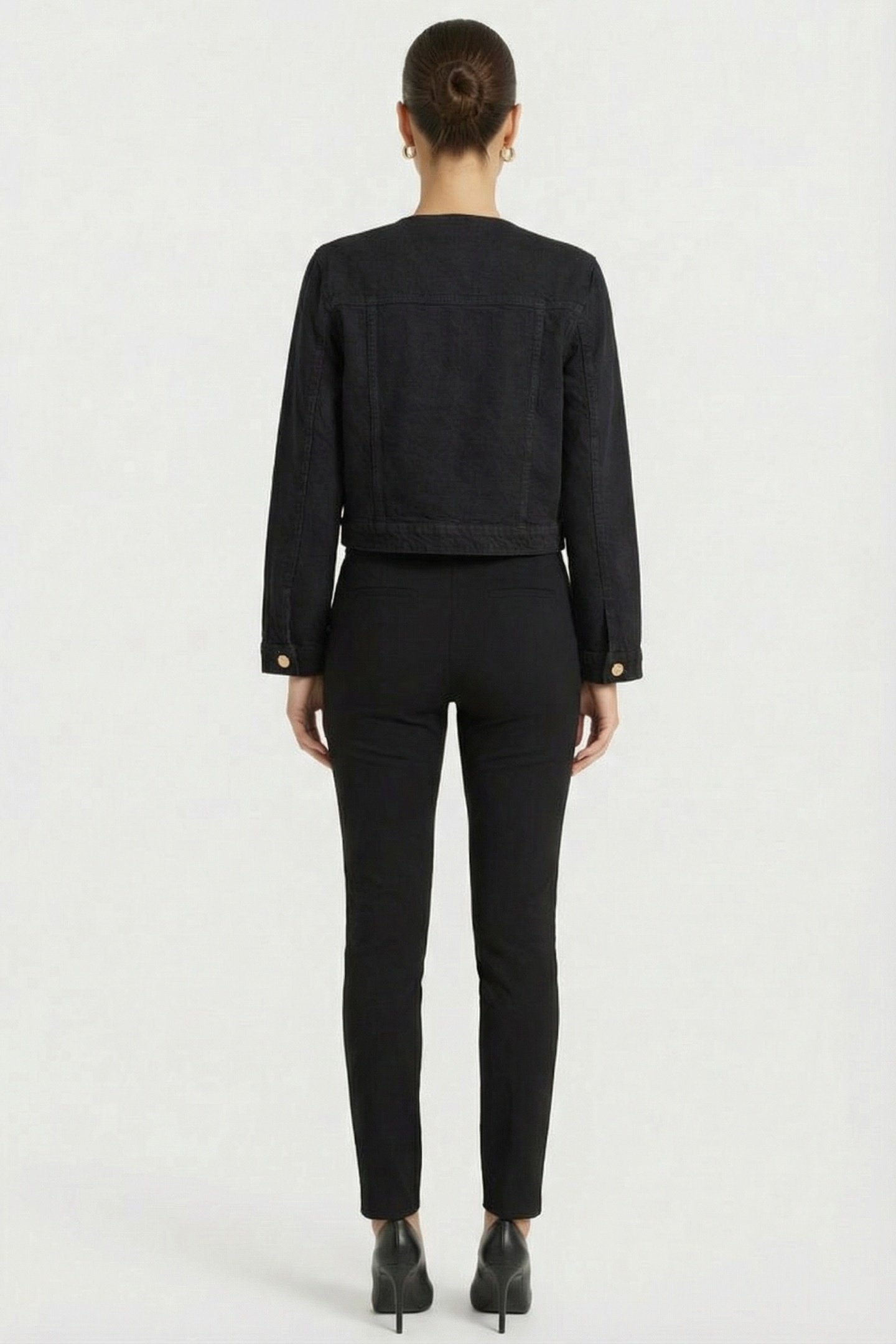 DENIM LADY JACKET BLACK 2