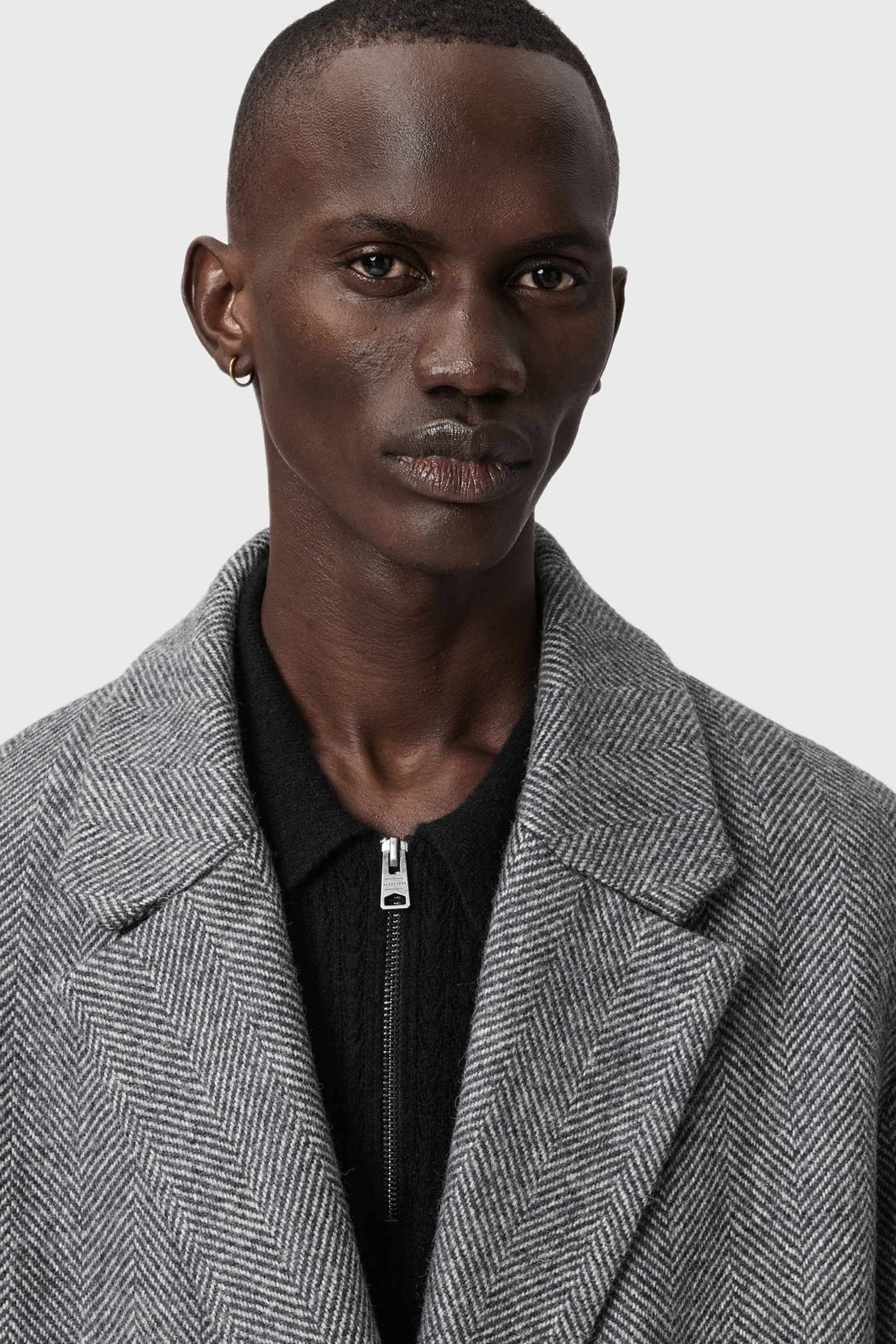 EZRA COAT BLACK/WHITE 6