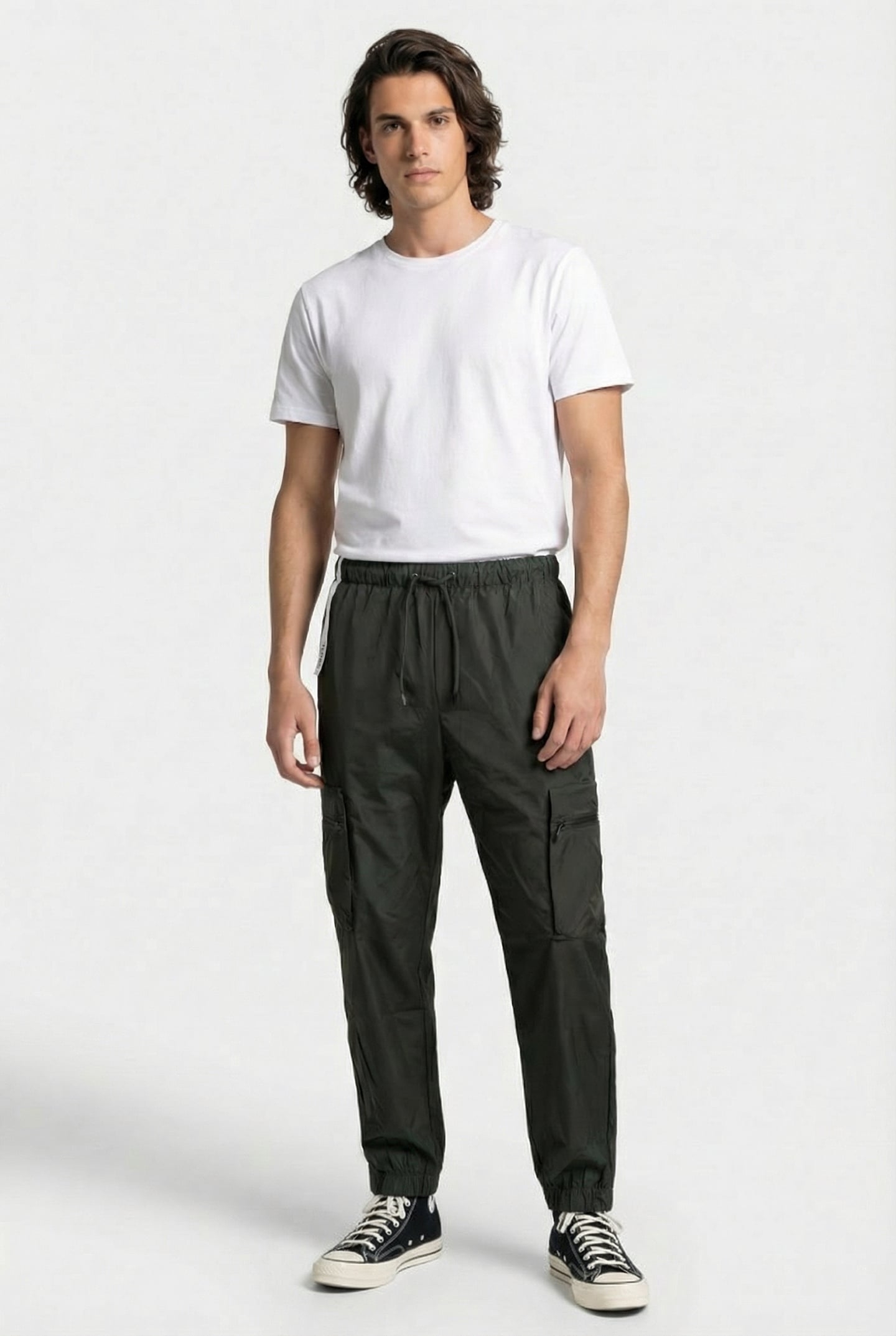 CARGO RAIN PANTS REGULAR W3 GREEN UNISEX 4