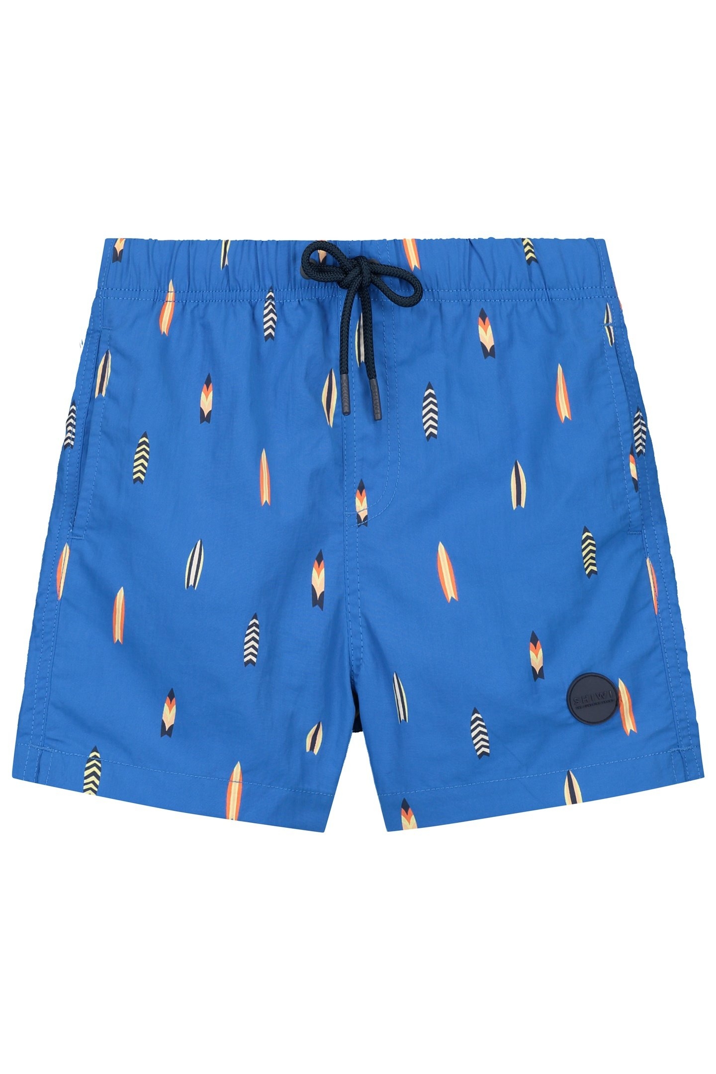 BOYS MILO QUICK DRY SWIM SHORTS 4 INCH SURFBOARDS BLUE KOBAL 1