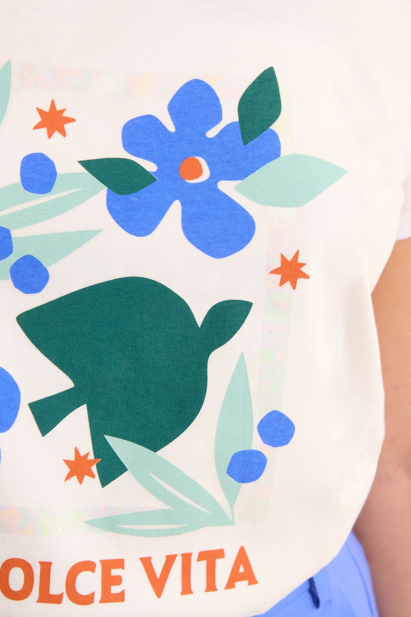 WHITE SHORT-SLEEVED MAXI BIRD T-SHIRT OFF-WHITE 6