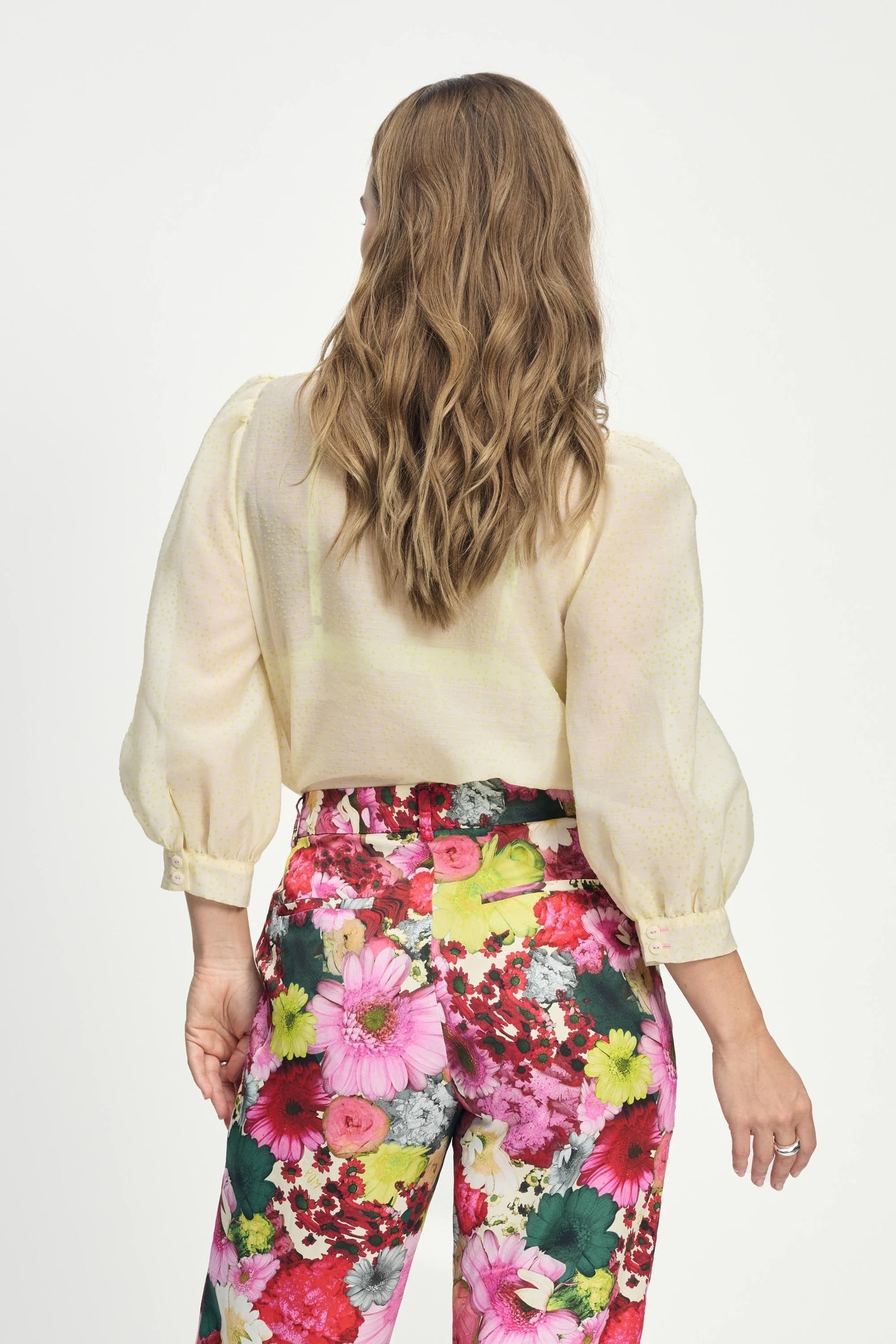 BLOUSE - LIME DOTS YELLOW 4