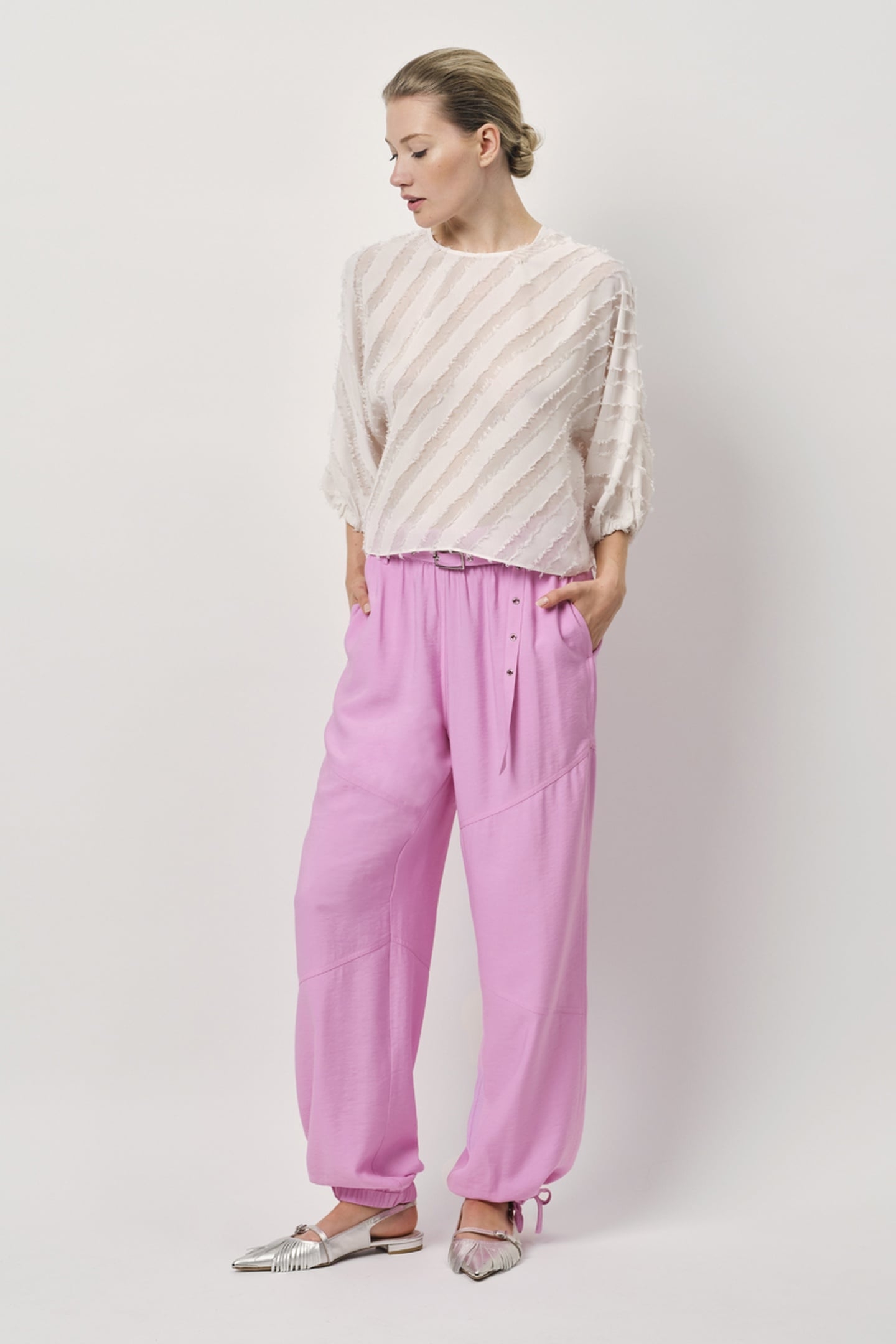 GIANA BALLOON SLEEVE TOP MILK WHITE 2