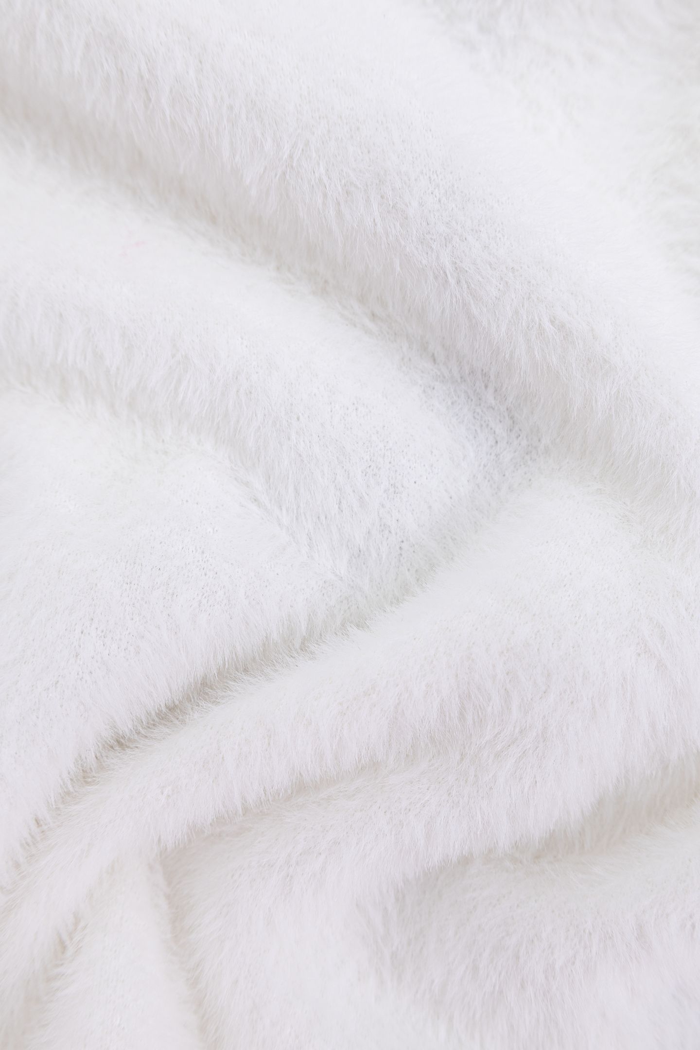 GIRL'S KNITTED HOODED SWEATSHIRT ECRU 7