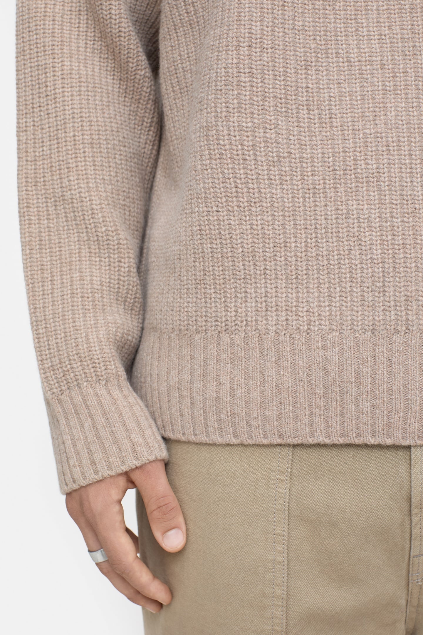 KNITTED PULLOVER KNITS CASHEW CREAM 5