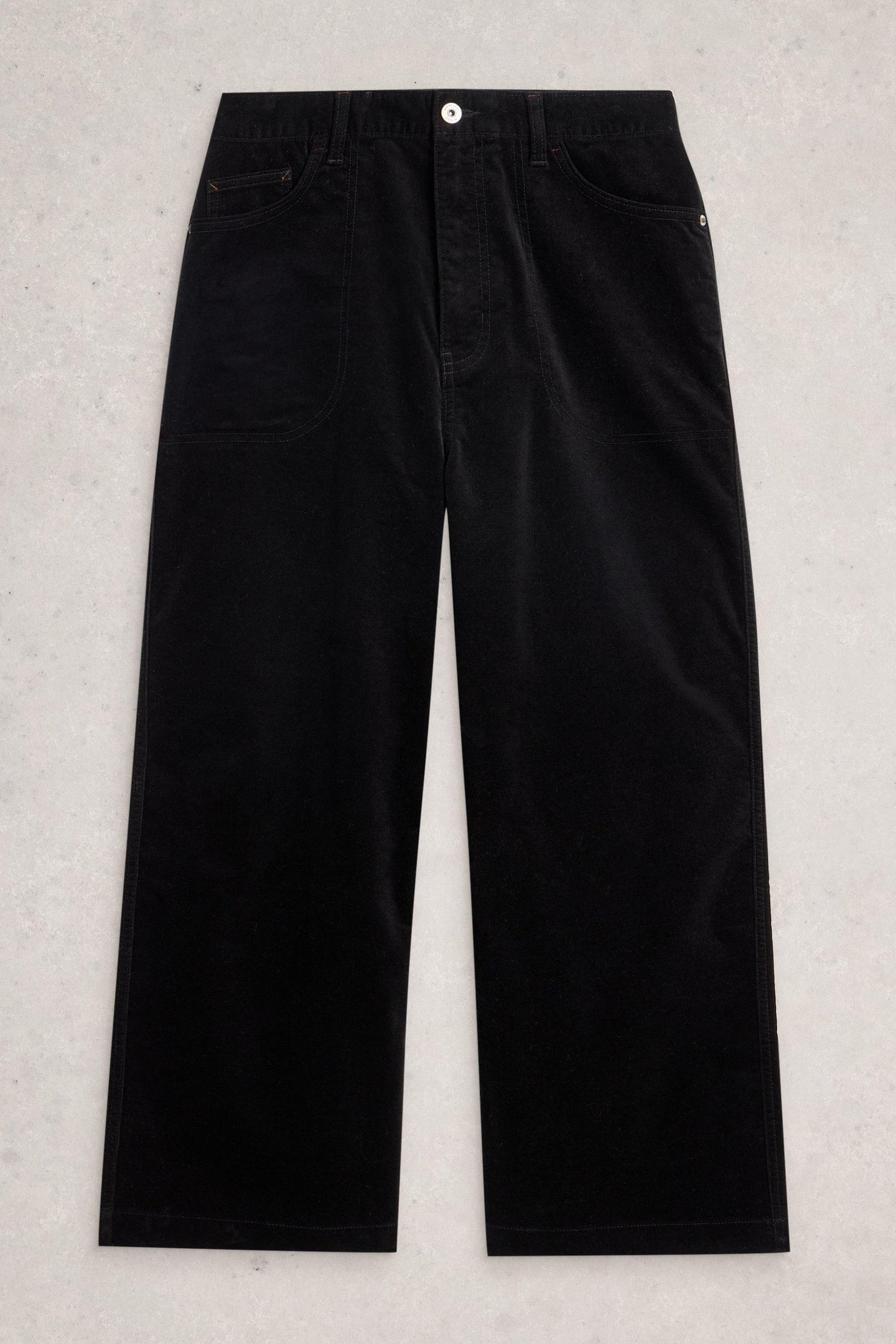 TIA VELVET WIDE LEG CROP PURE BLACK 3