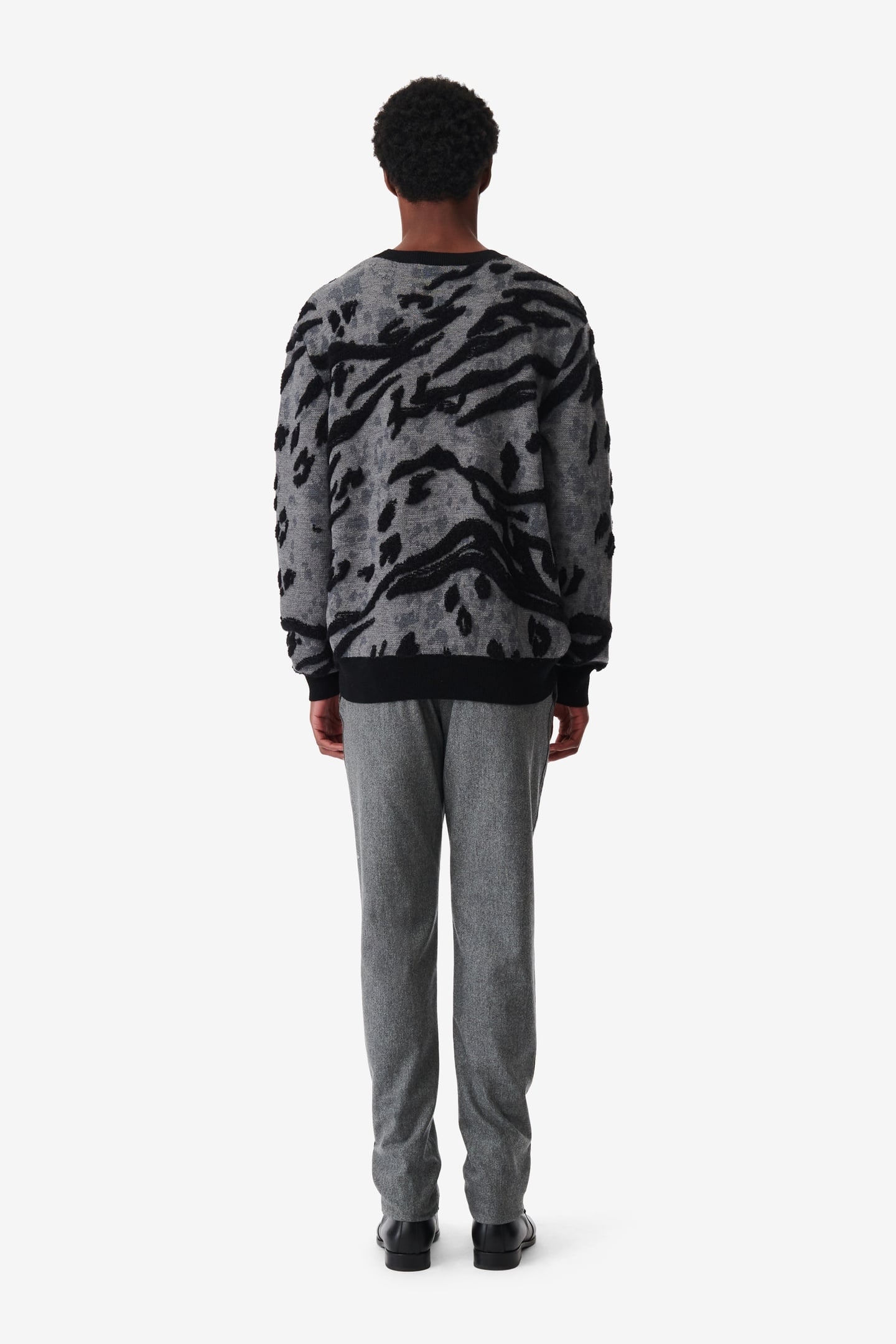 PULES PULLOVER PRINT ANIMAL GREY 3