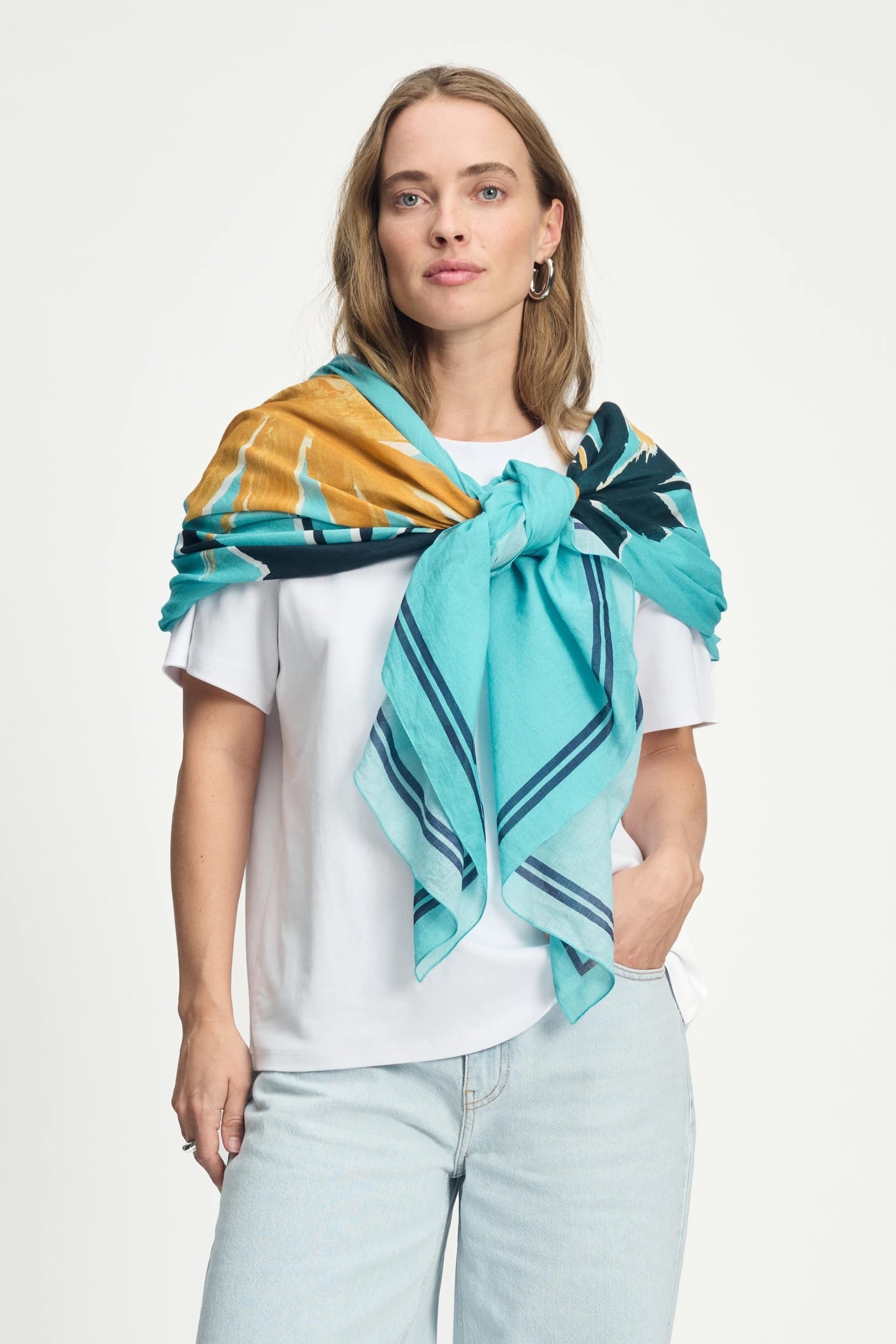 SHAWL - ARTISAN SKY BLUE 1