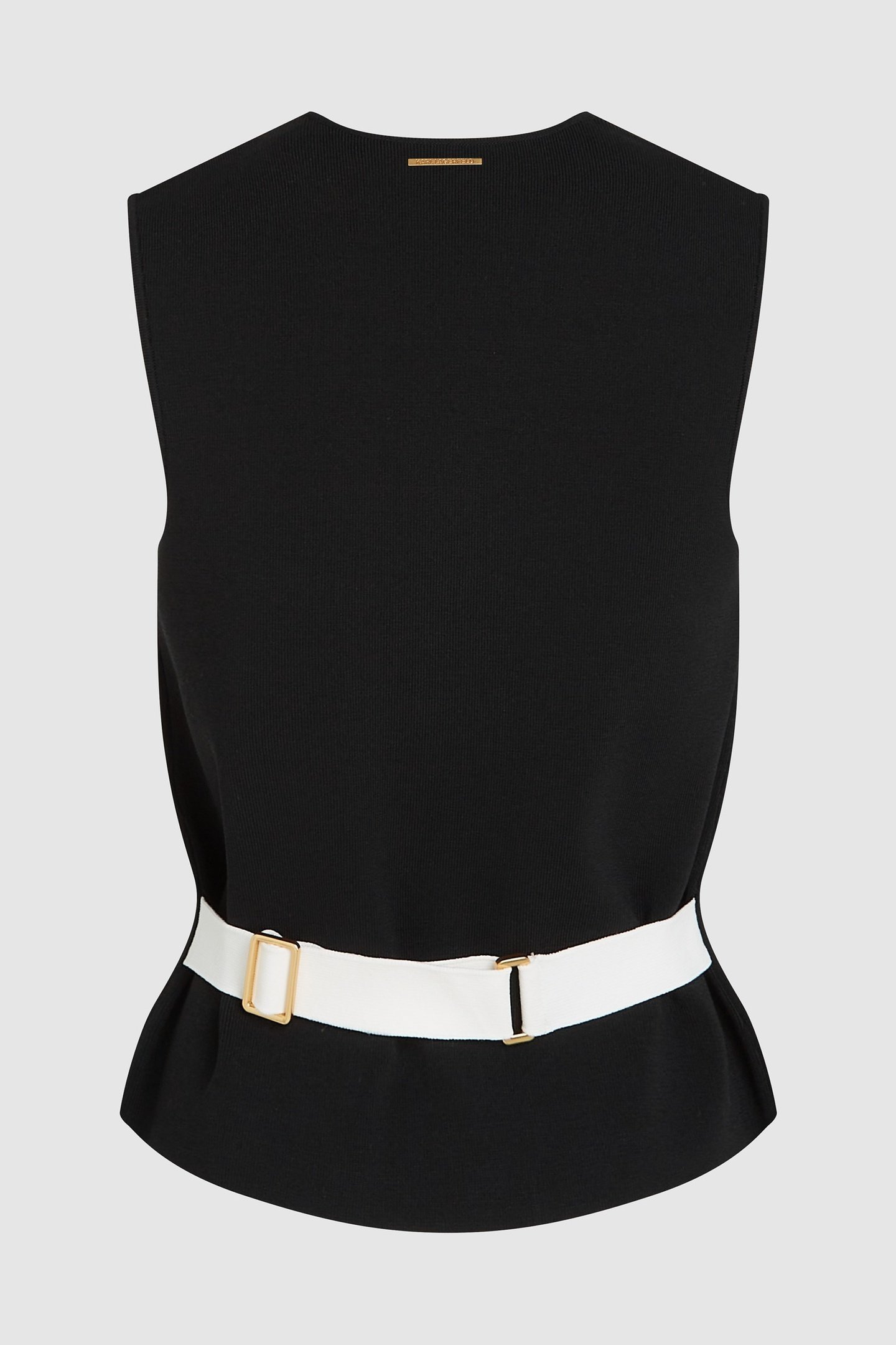 BLACK KNIT WAISTCOAT 6