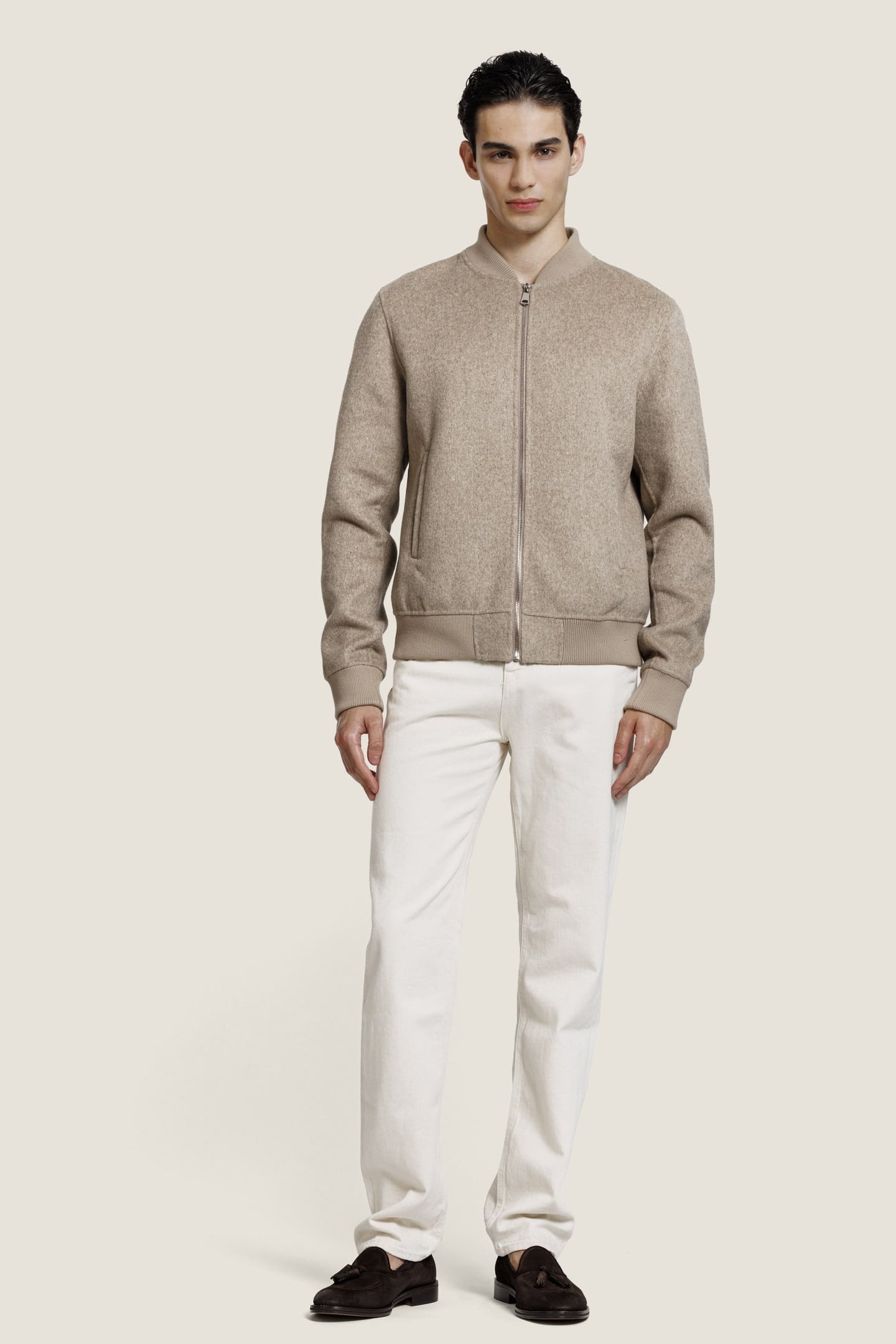 MICK JACKET D BEIGE MELANGE 2