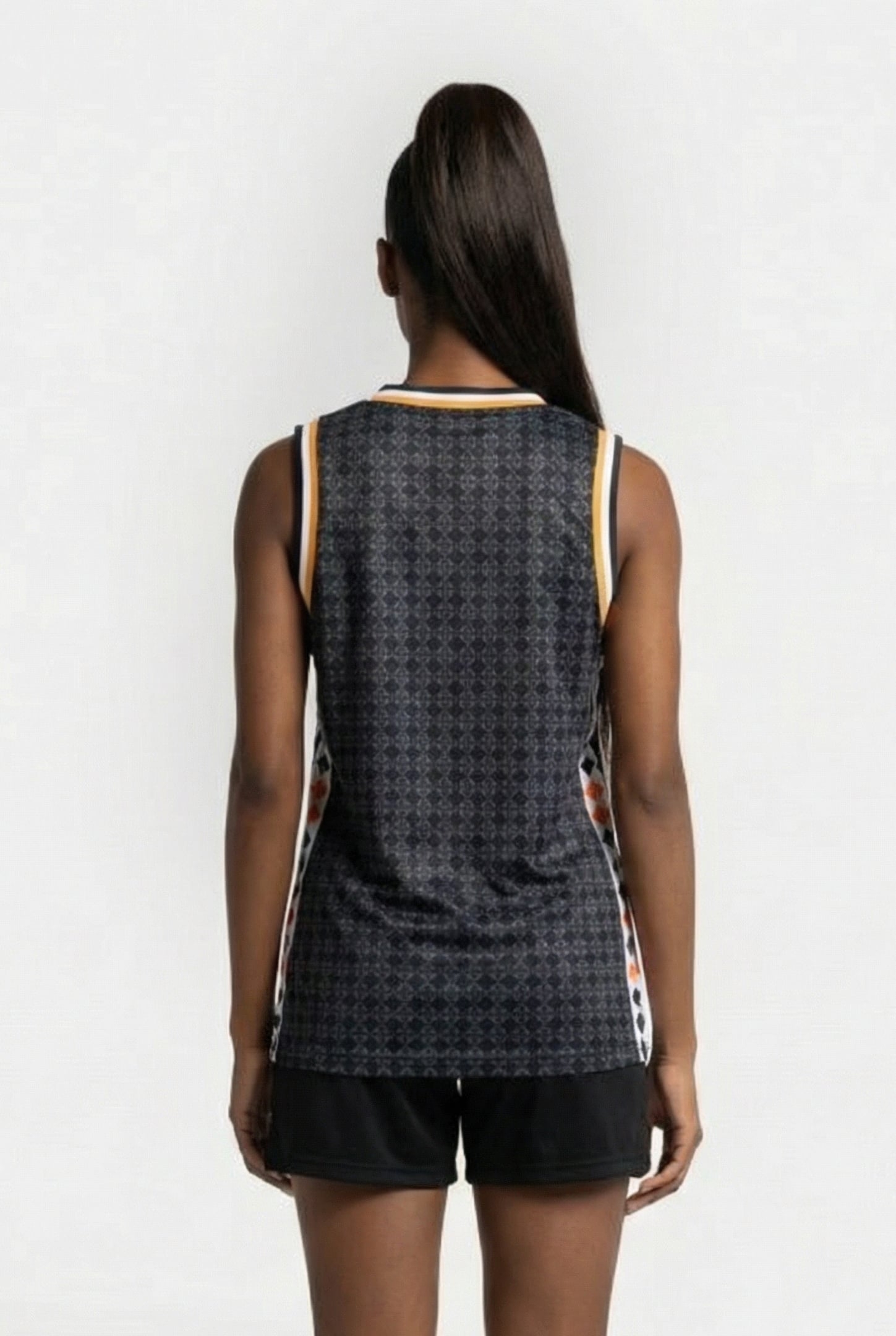 UNISEX ARENA 50TH TANK TOP MESH REVERSIBLE BLACK MULTI 3