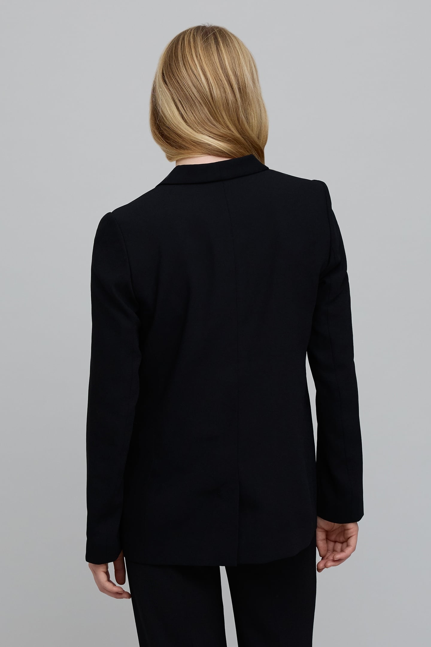BLACK SHAWL COLLAR SUIT JACKET 4