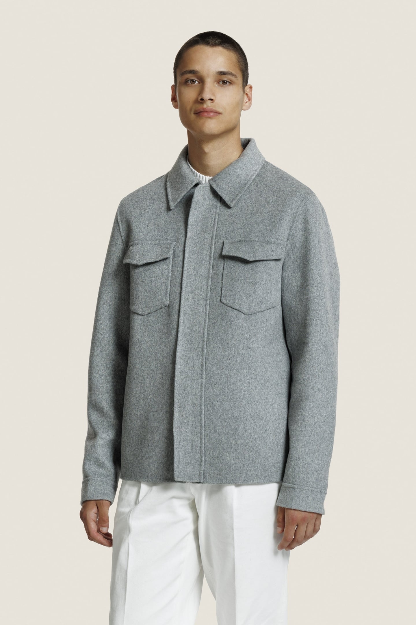 ROBERT JACKET L. GREY MELANGE 2