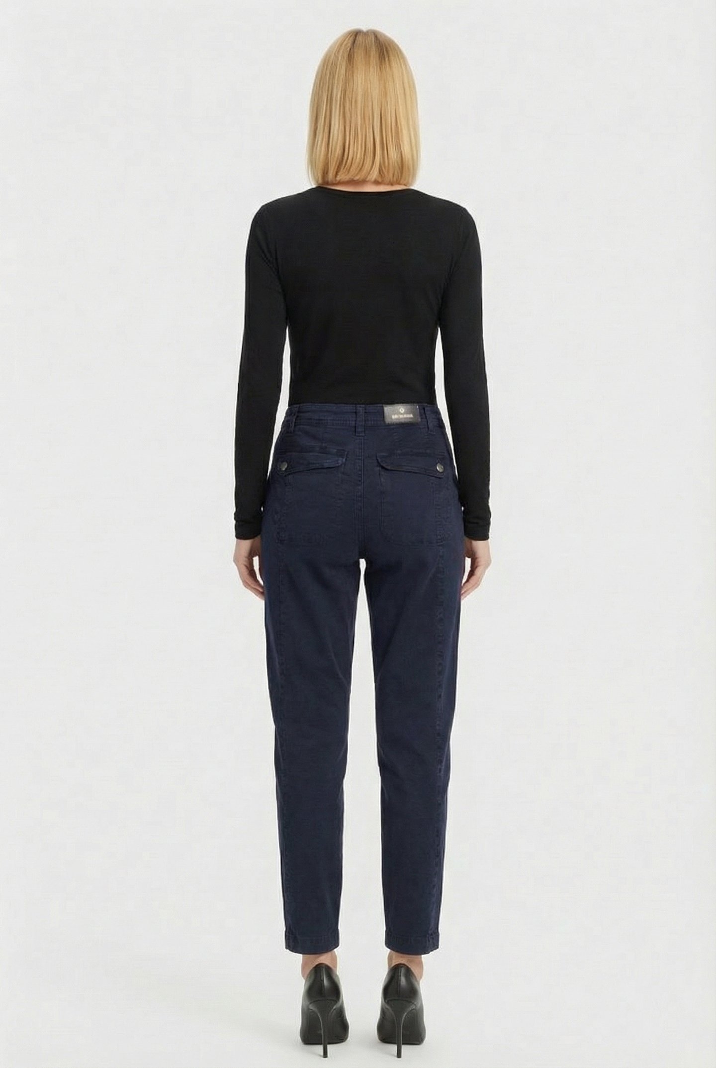 TAPERED PANT ROUGH TWILL NAVY NOIR 4