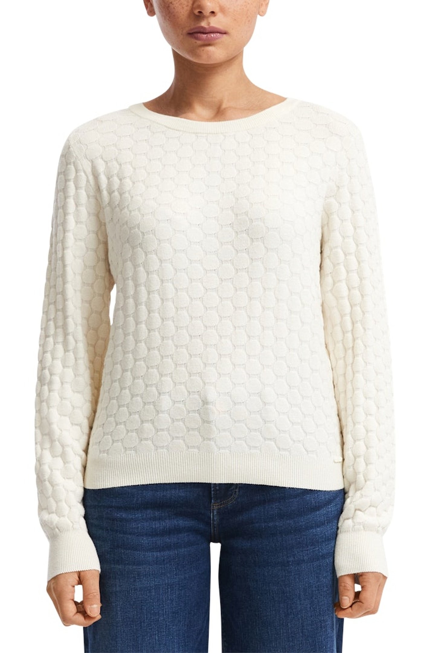 S.OLIVER-QS PULLOVER OFFWHITE 1