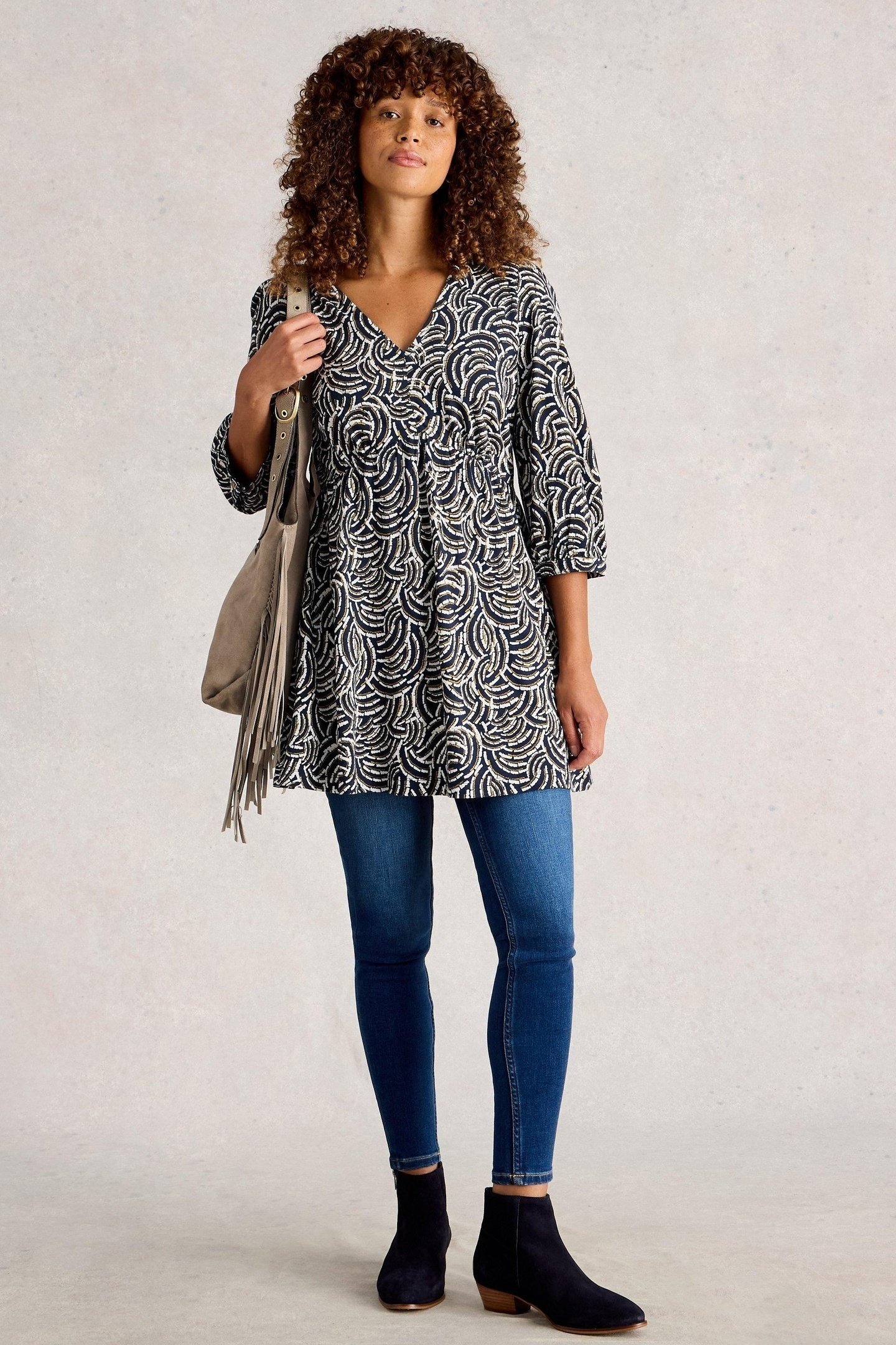 LARA TUNIC NAVY PRINT 1