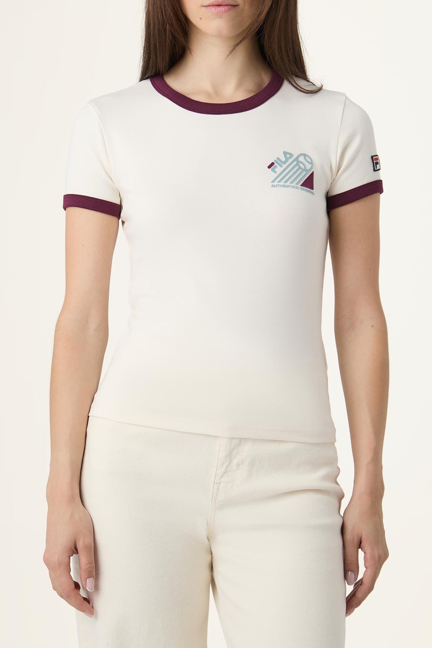 BELLANO SLIM RINGER T-SHIRT EGRET 1
