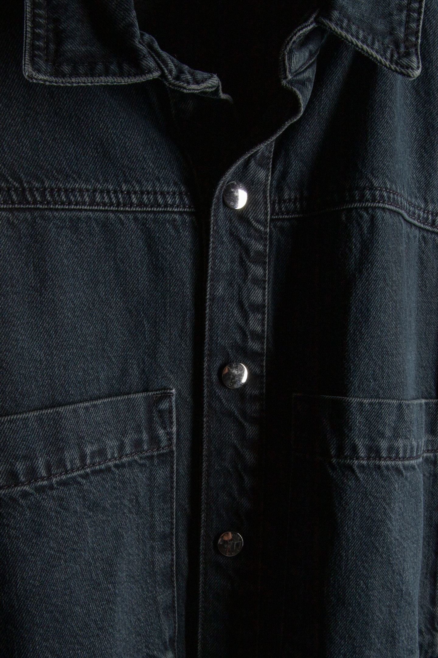 KOSSESPE OVERSHIRT BLUE BLACK USED 4