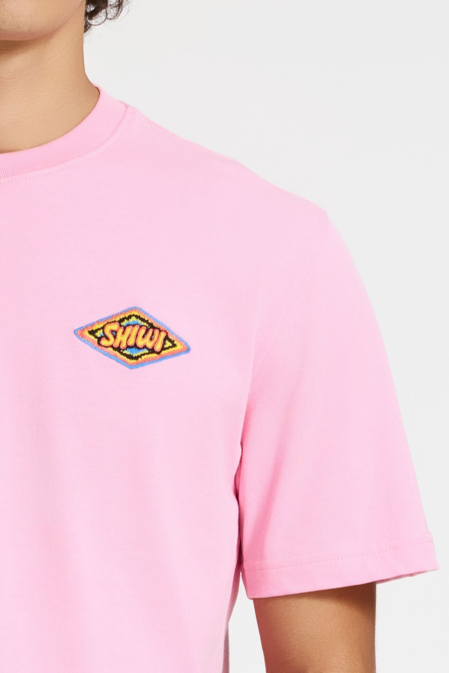 FINN RELAXED T-SHIRT SHIWI BADGE PINK CHALK 8
