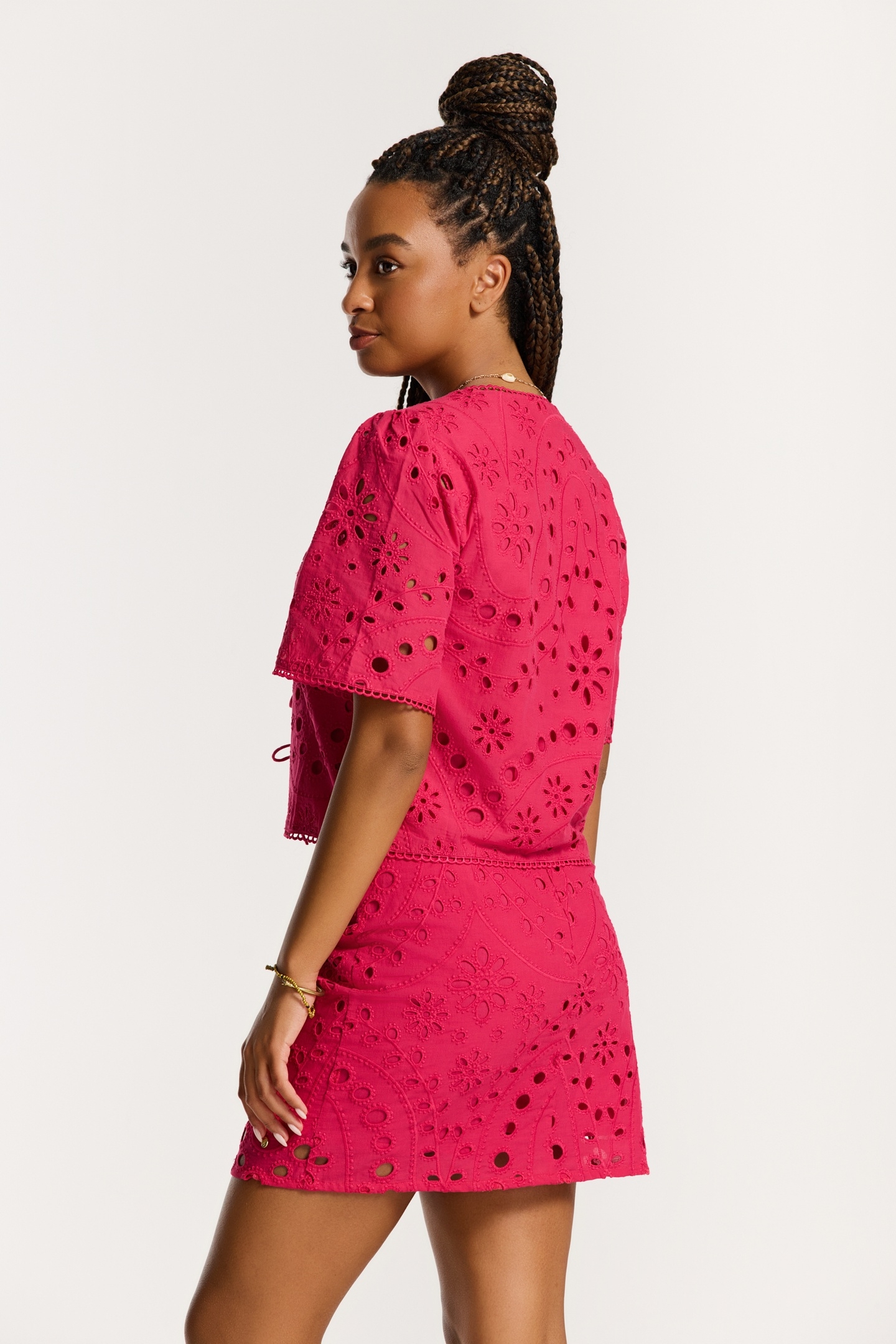 GINNY SKIRT PAISLEY BRODERIE RED PAISLEY BRODERIE 8