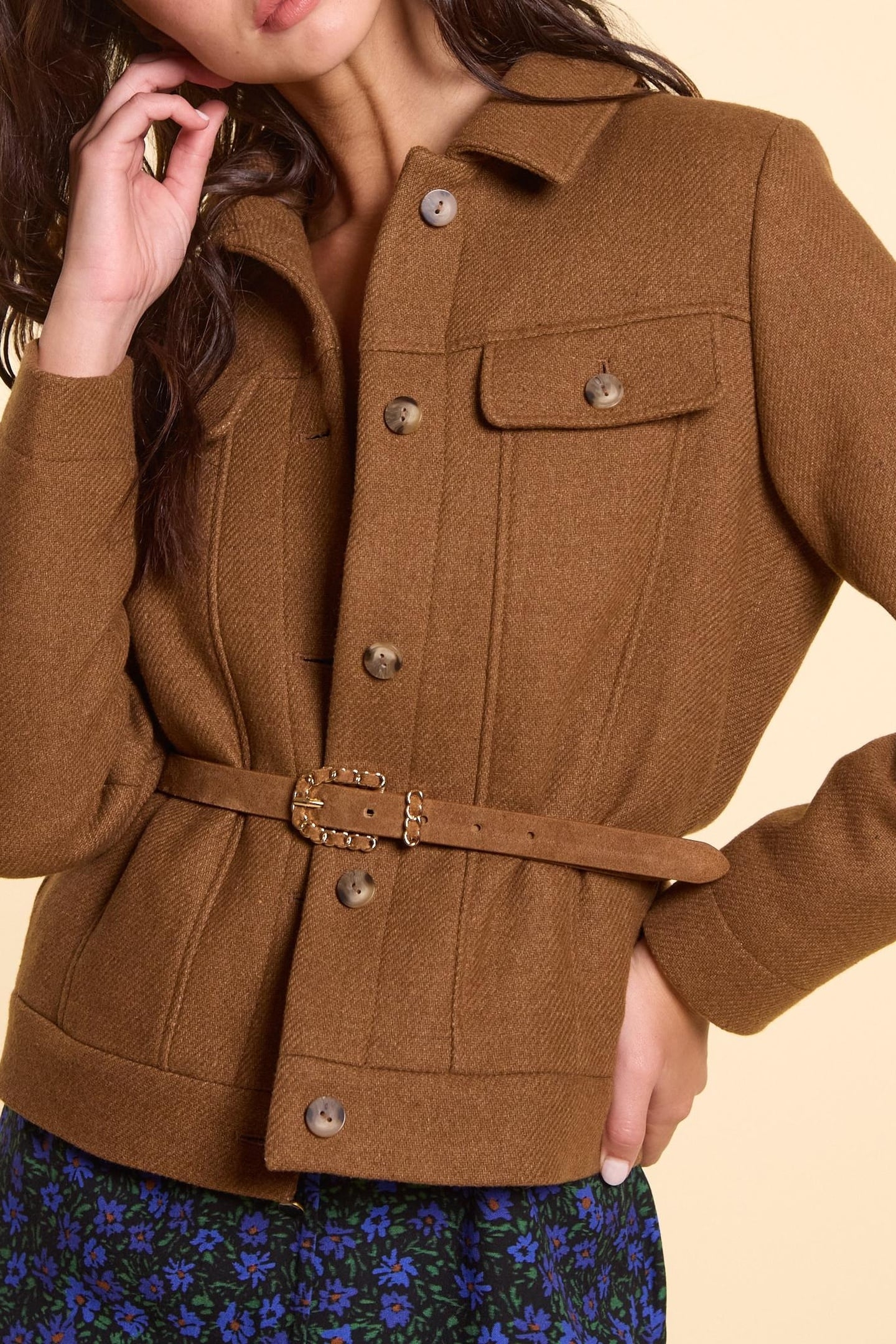 SHORT CAMEL FUR COAT CAMEL 5