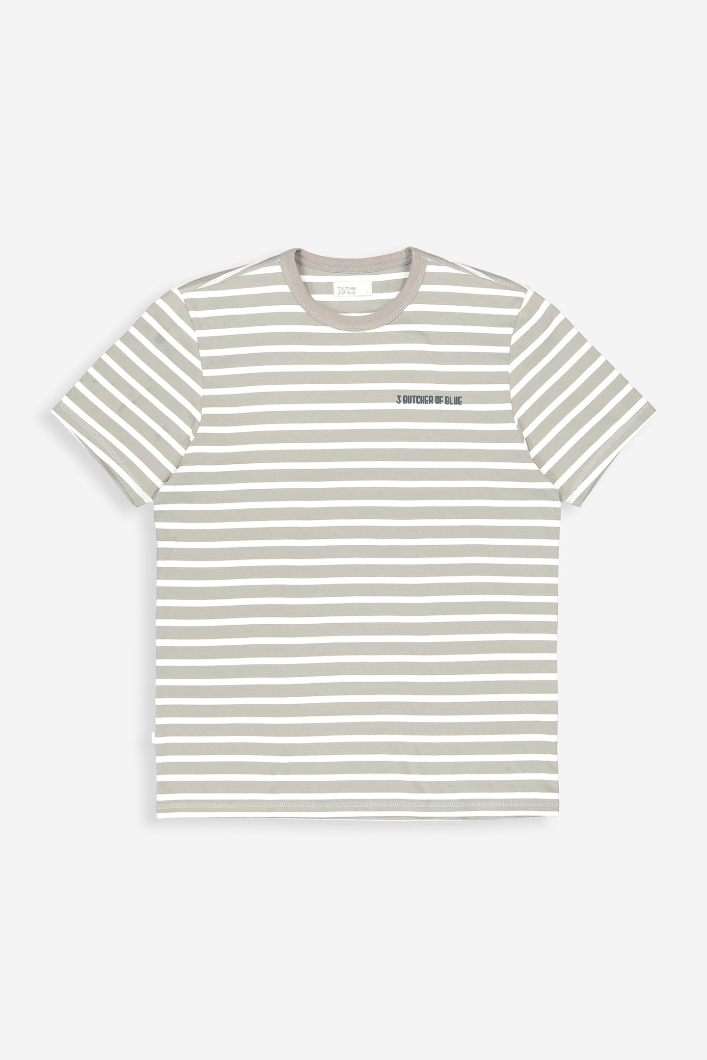 CLASSIC STRIPE BUTCHER TEE LT. SEAL GREY 3