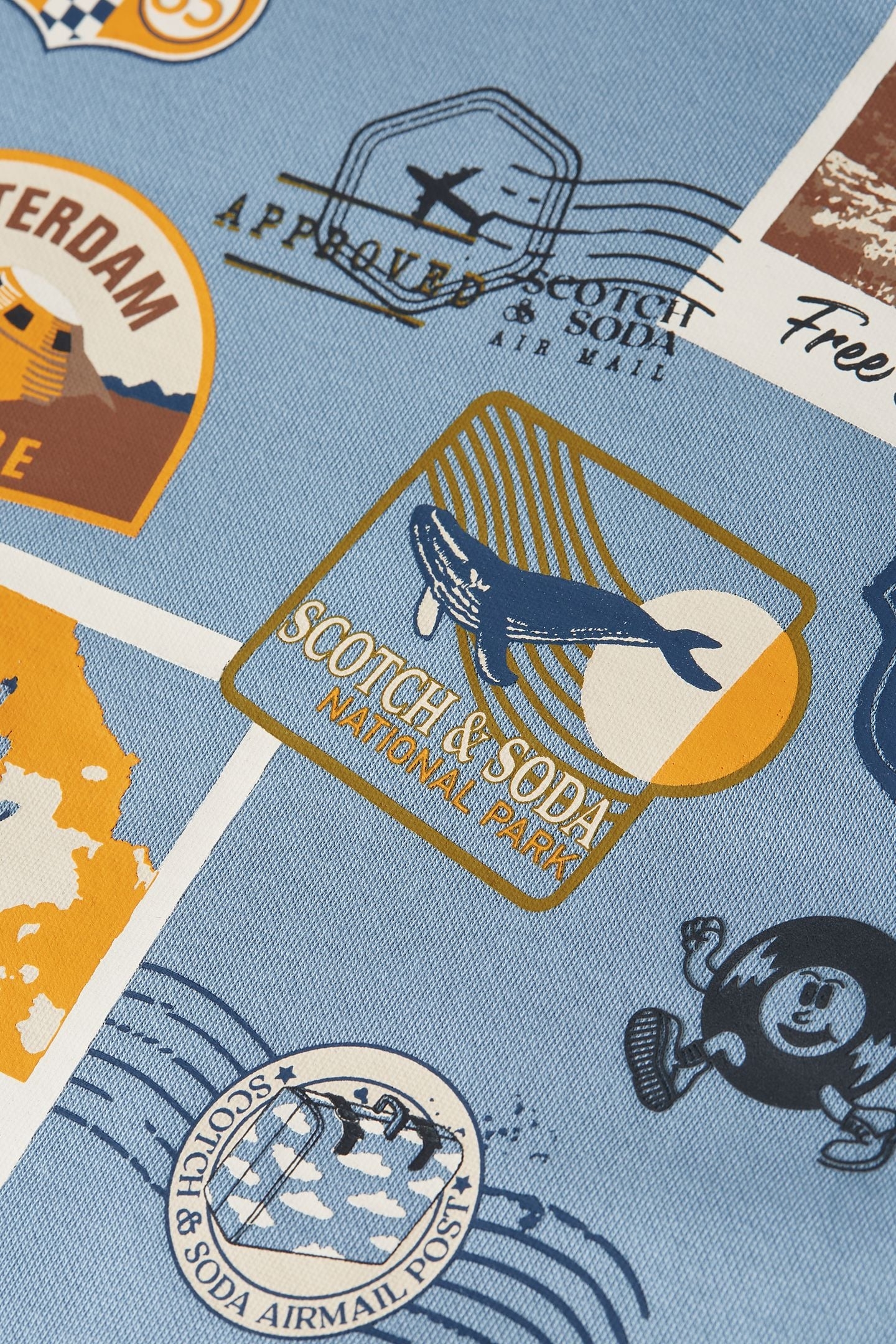 BOYS GRAPHIC CREWNECK & JOGGER SET SKY/PEWTER 3