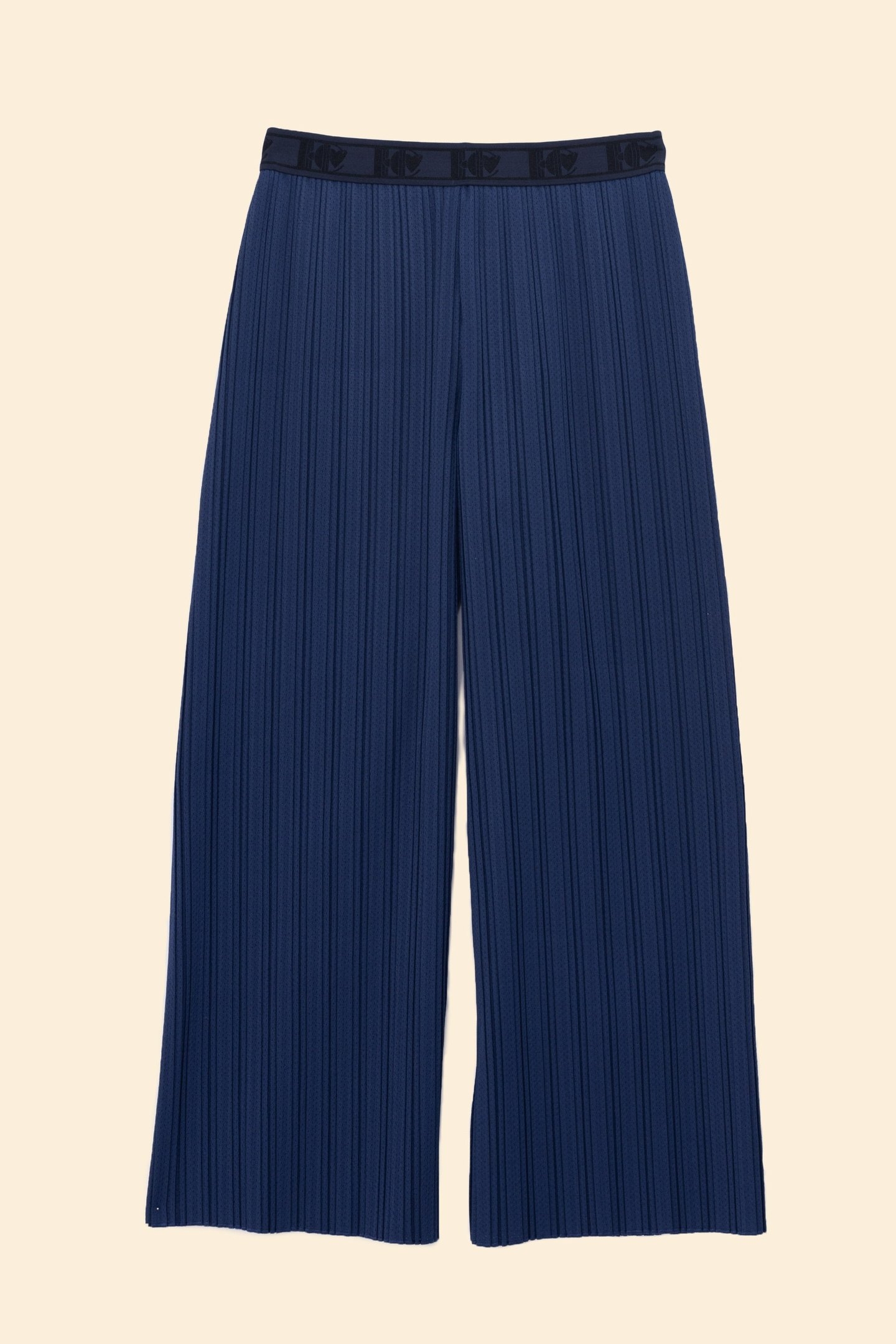 INDIGO PLEATED WIDE-LEG TROUSERS INDIGO 5