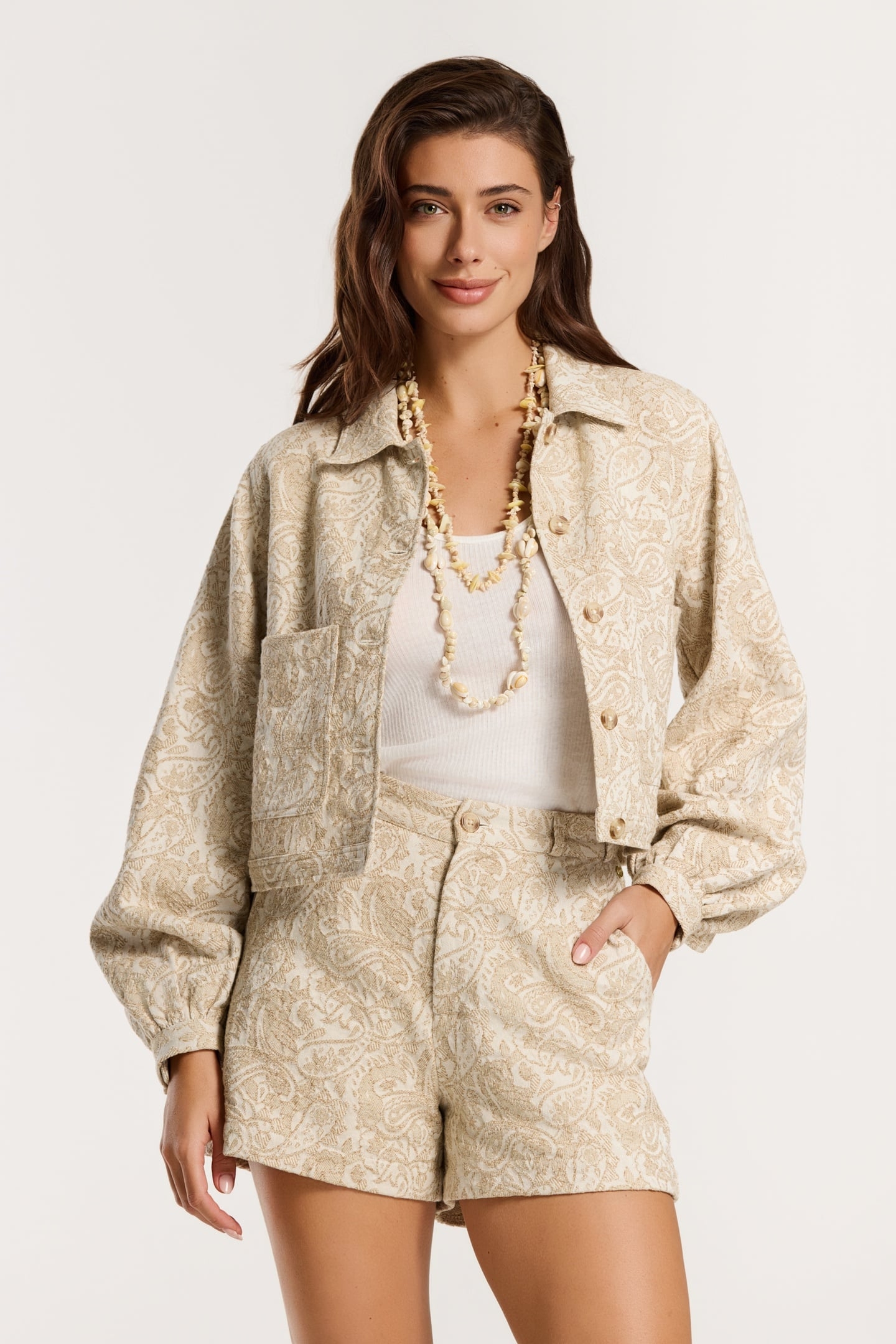 DINTHE JACKET PAISLEY JACQUARD WHITE PAISLEY JACQUARD 4