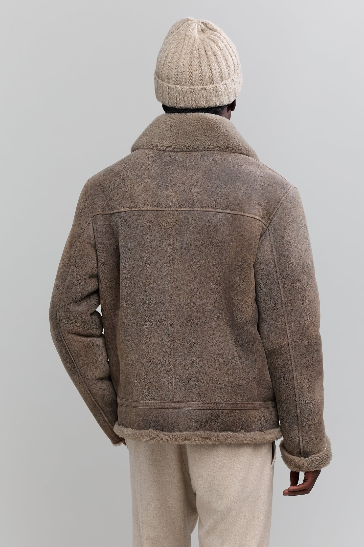 LWG-CERTIFIED RAW LEATHER BOMBER JACKET 3