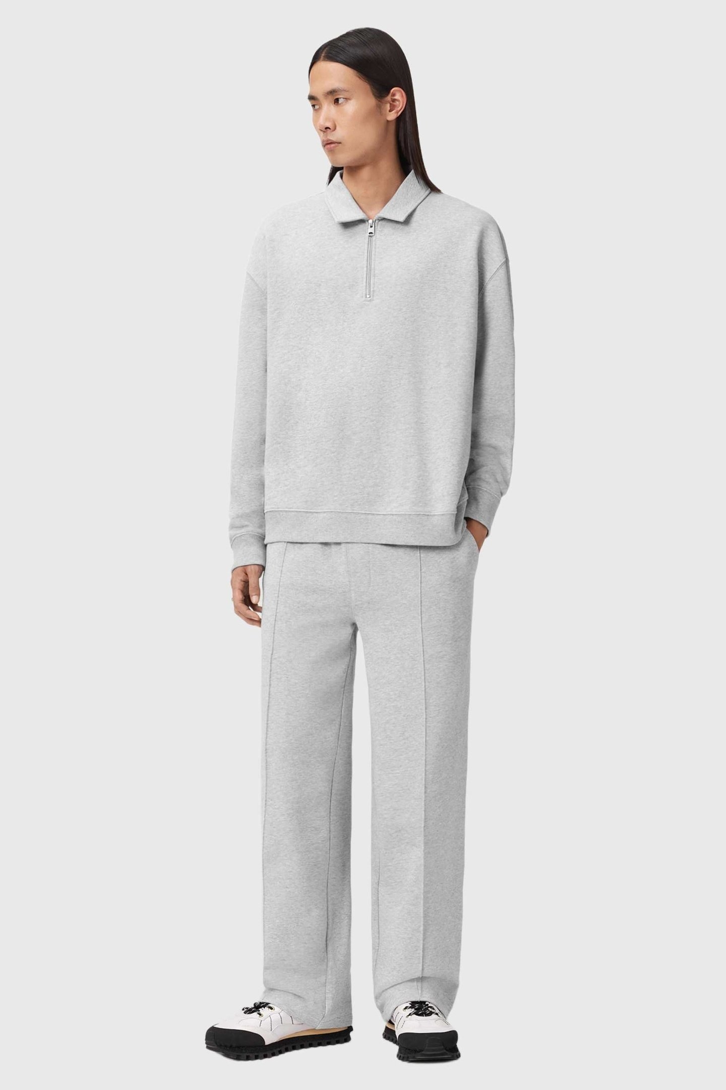 MILO SWEATPANT LIGHT GREY MARL 2