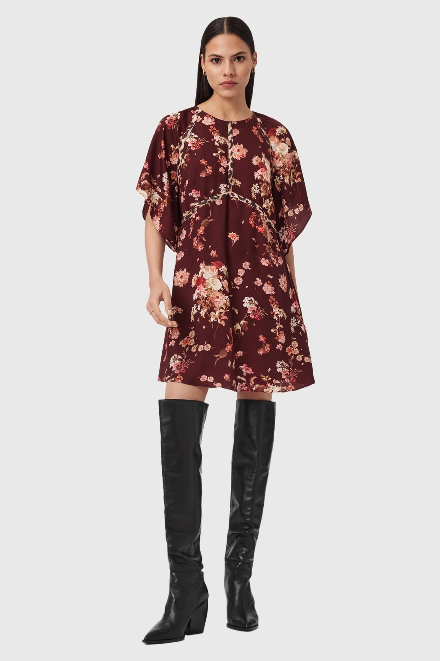 XENA DRESS ARMADA WINE RED 2