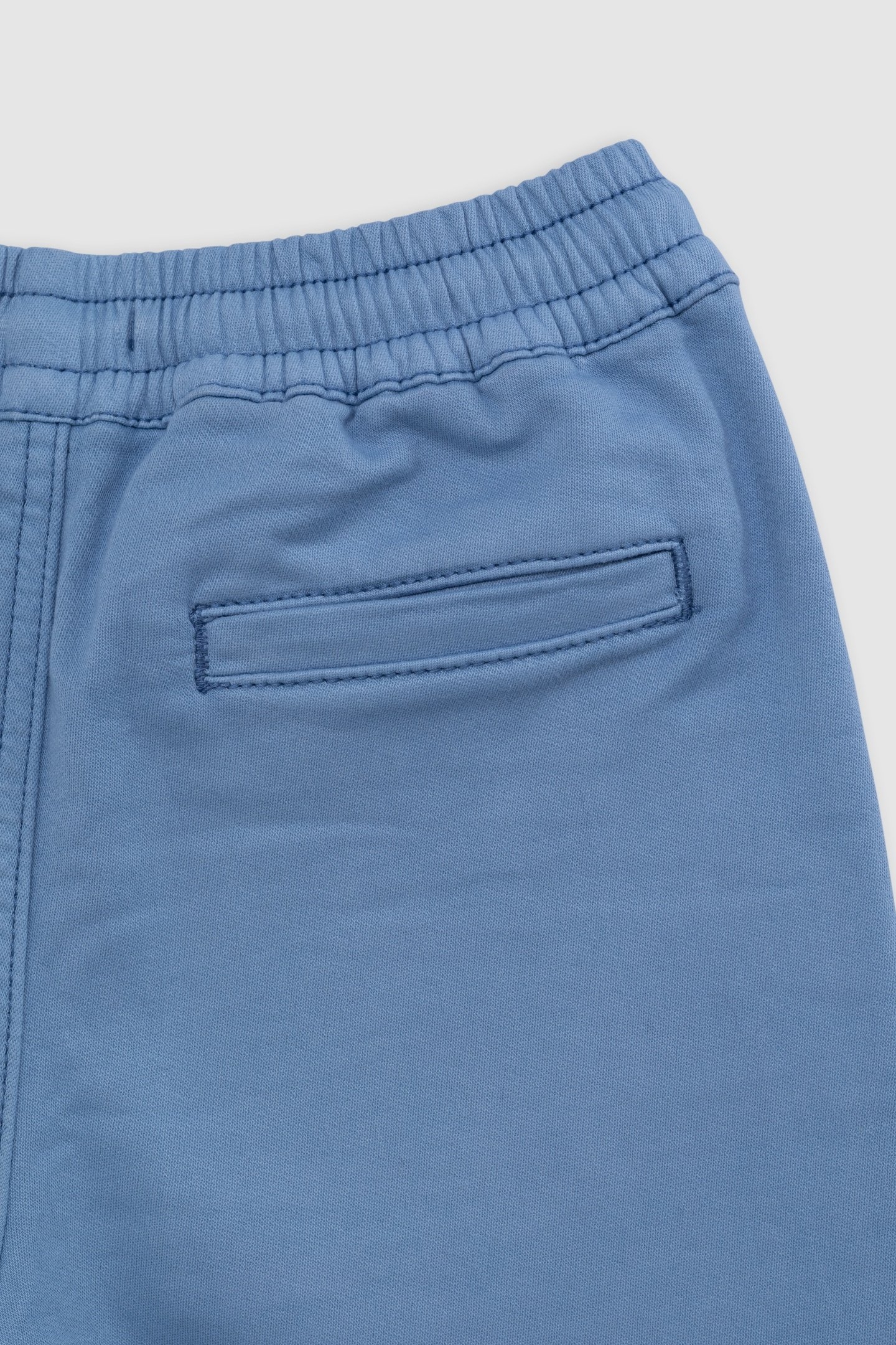 LOOSE BLUE KNITTED BERMUDA SHORTS 6