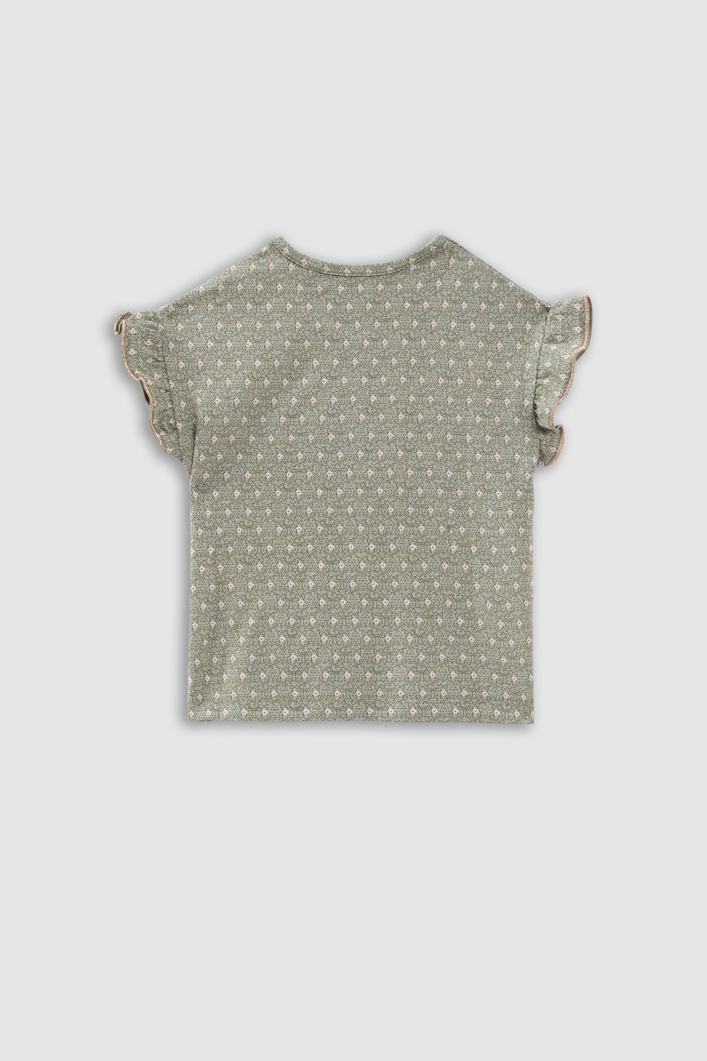 MINIMALIST GRAPHIC-PRINT KHAKI T-SHIRT 2