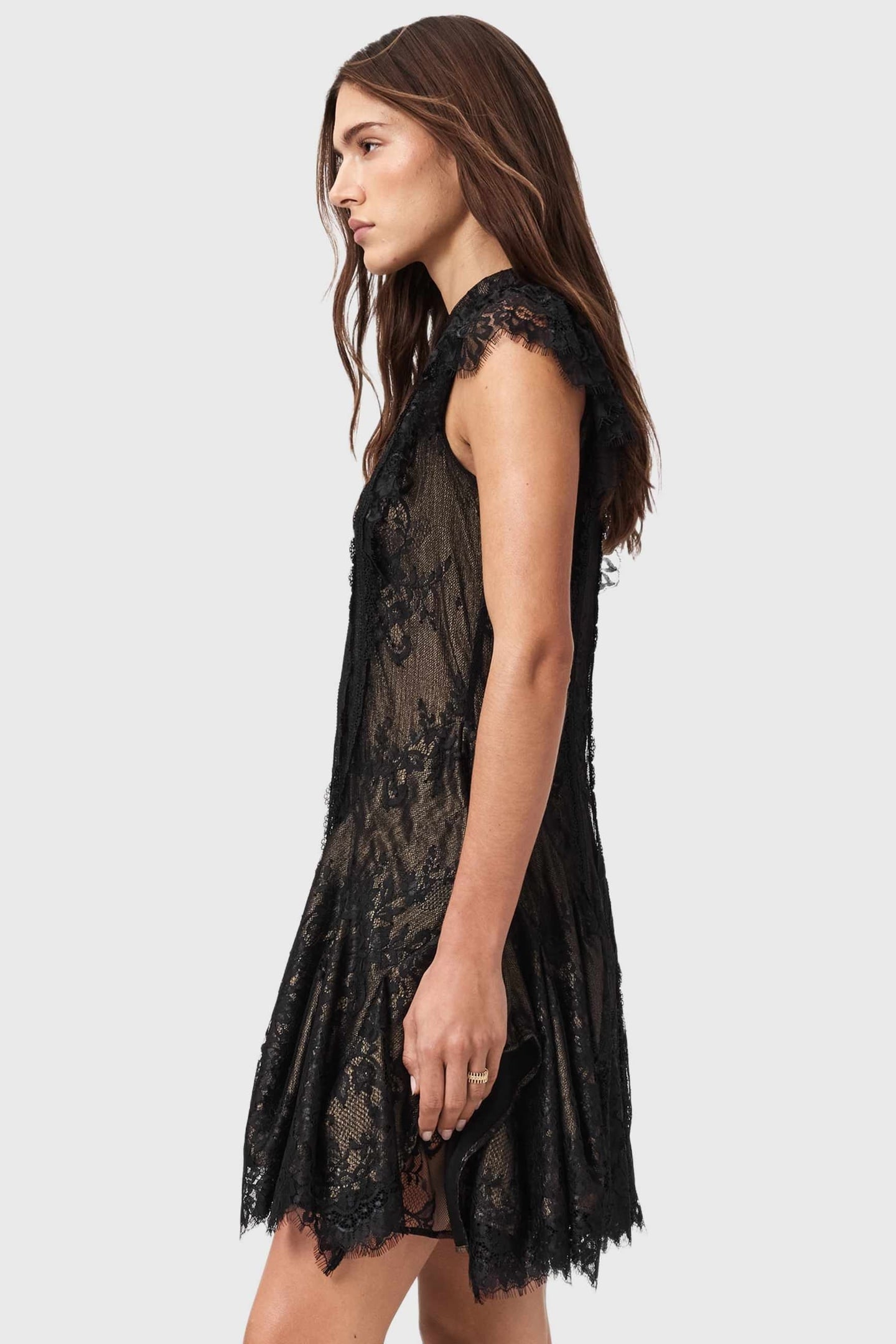 FLEUR DRESS METALLIC GOLD 5