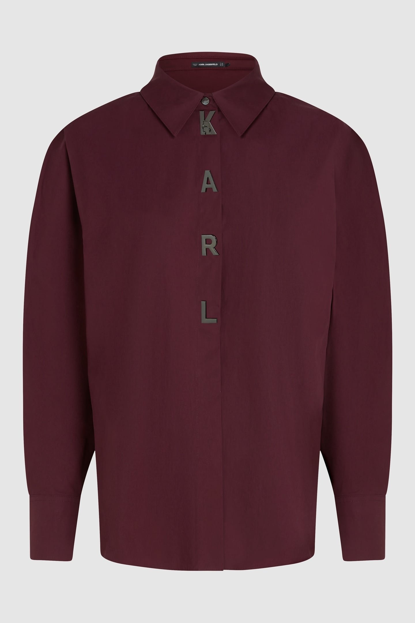 WINDSOR BURGUNDY KARL SNAP FASHION POPLIN SHIRT 4